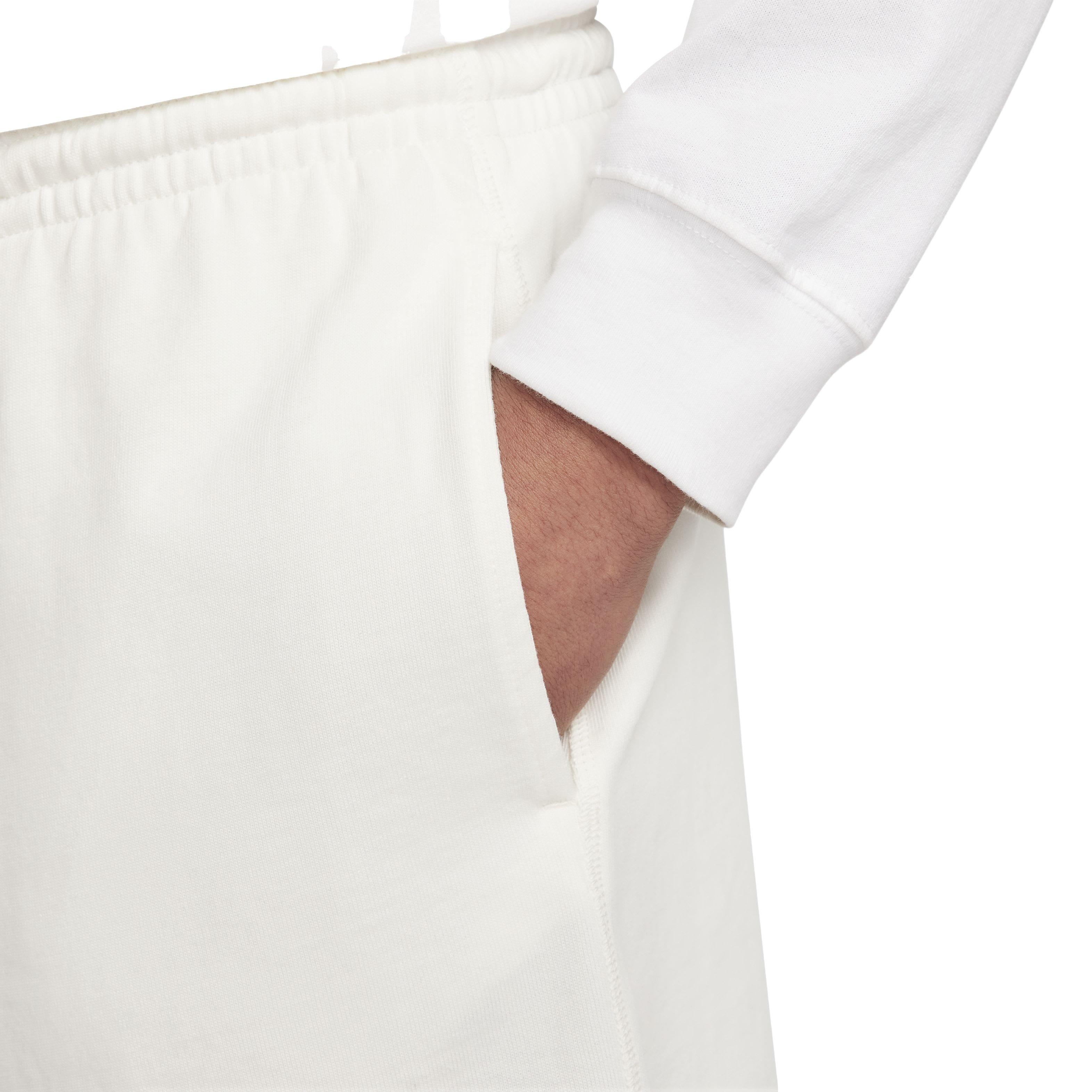Nike Men's Club Knit Shorts - WHITE Thumbnail View 4