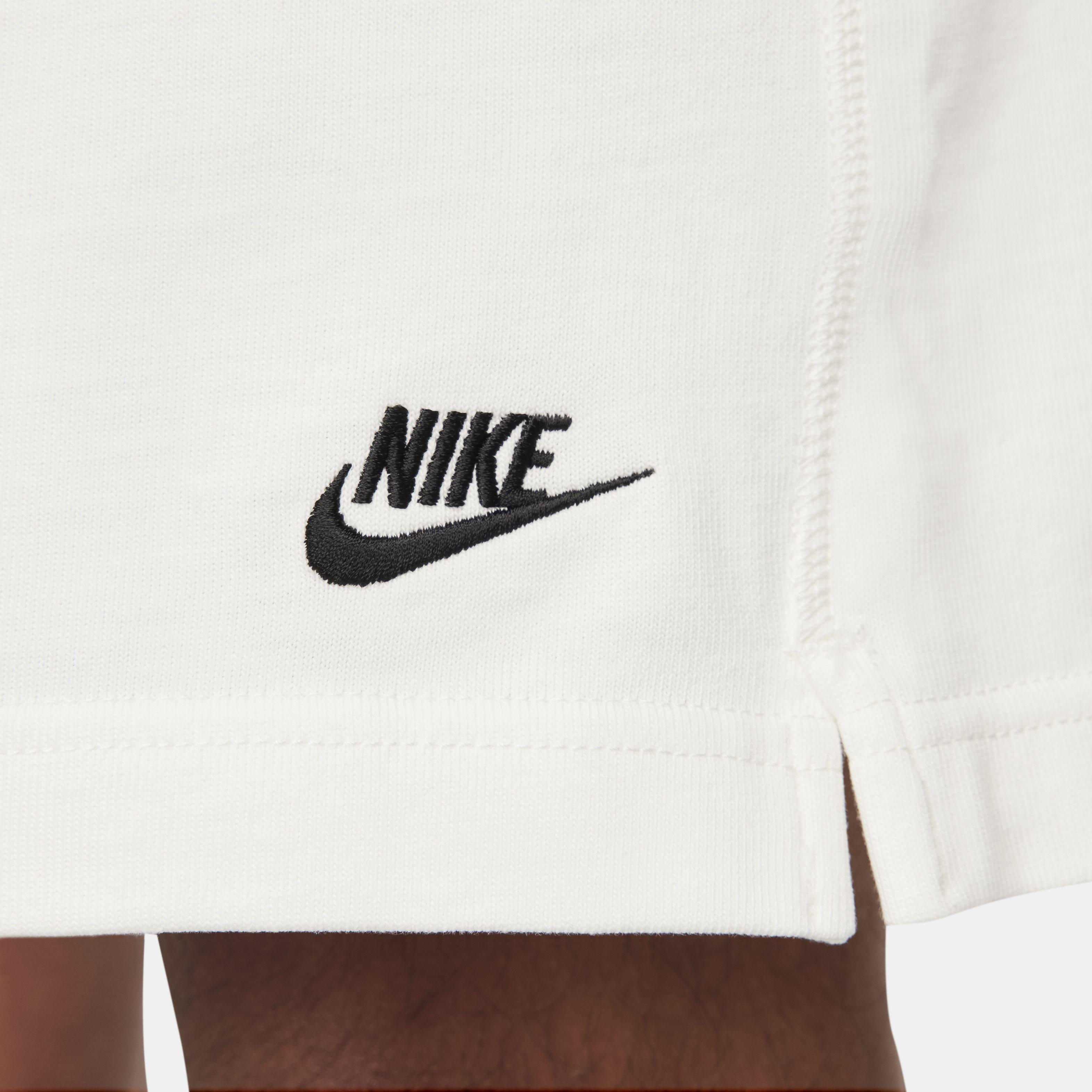 Nike Men's Club Knit Shorts - WHITE Thumbnail View 5