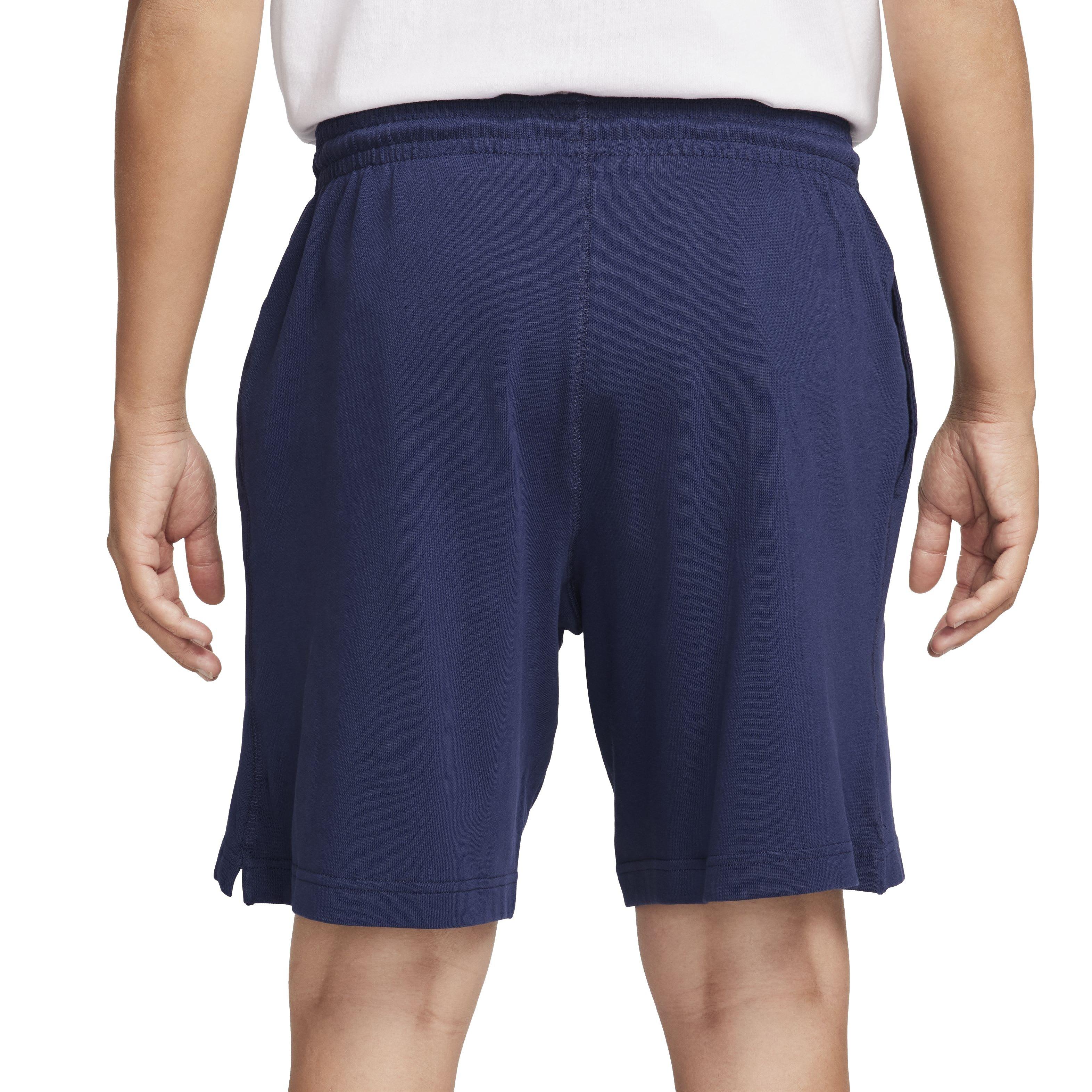 Nike Men's Club Knit Shorts - BLUE Thumbnail View 2