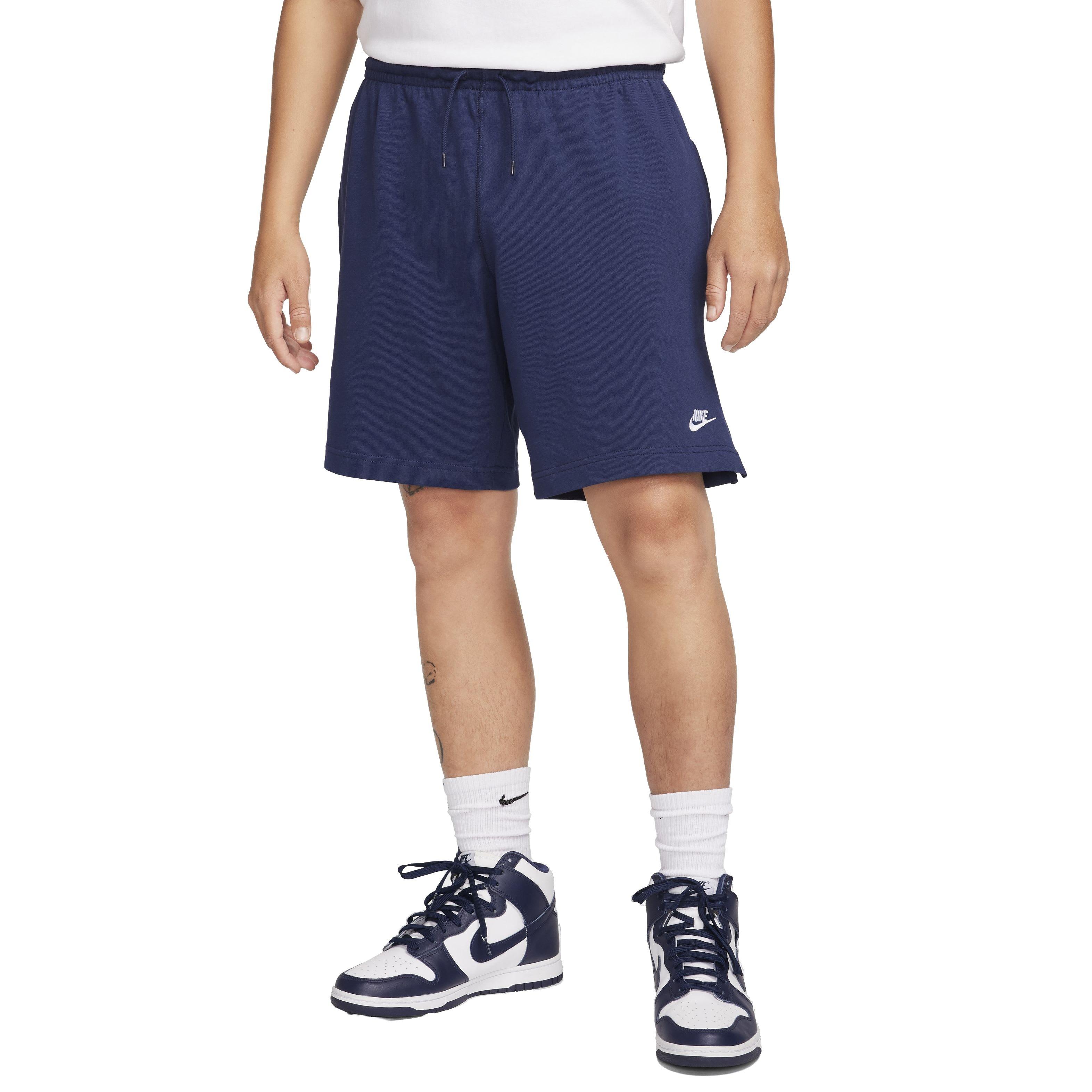 Nike Men's Club Knit Shorts - BLUE Thumbnail View 3
