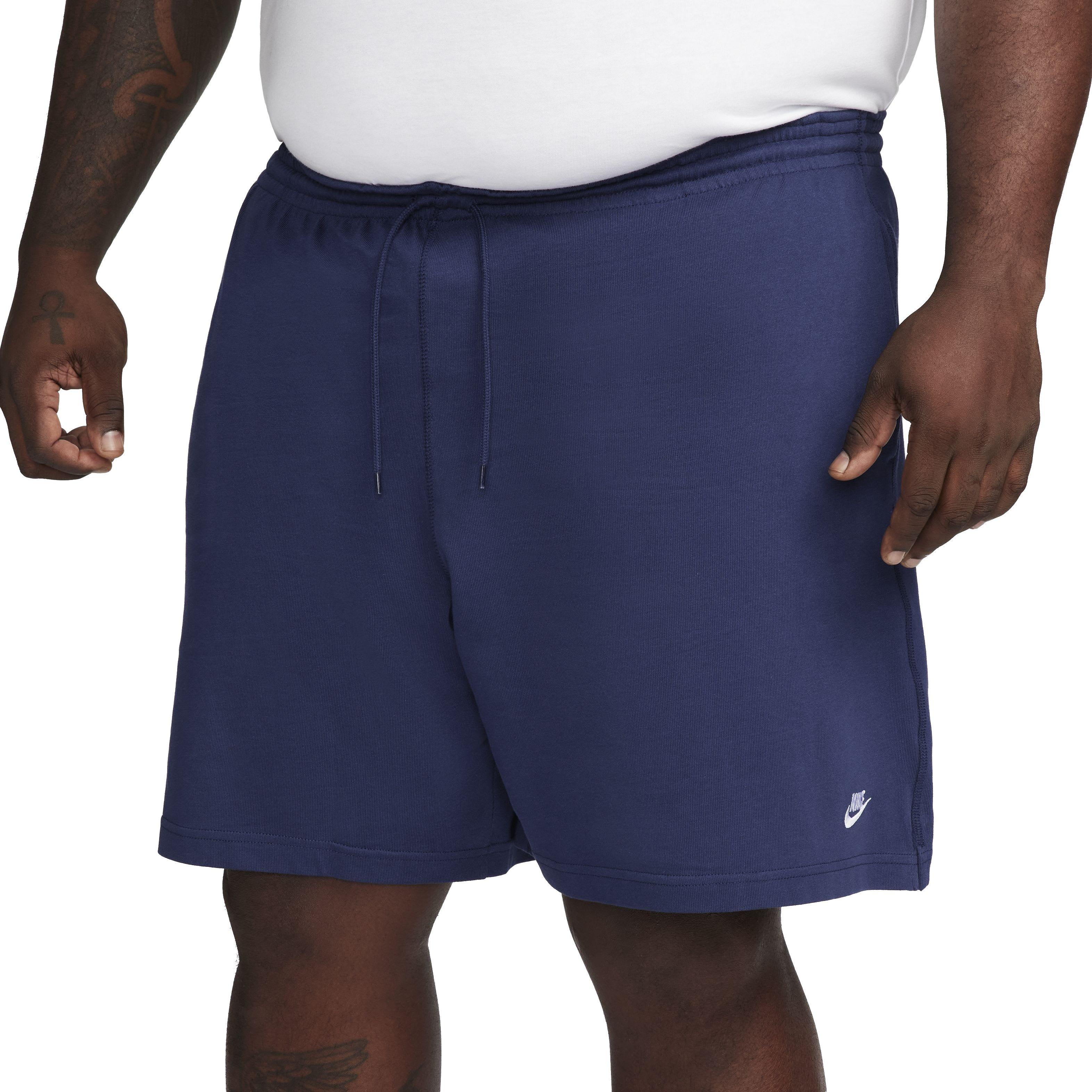 Nike Men's Club Knit Shorts - BLUE Thumbnail View 8
