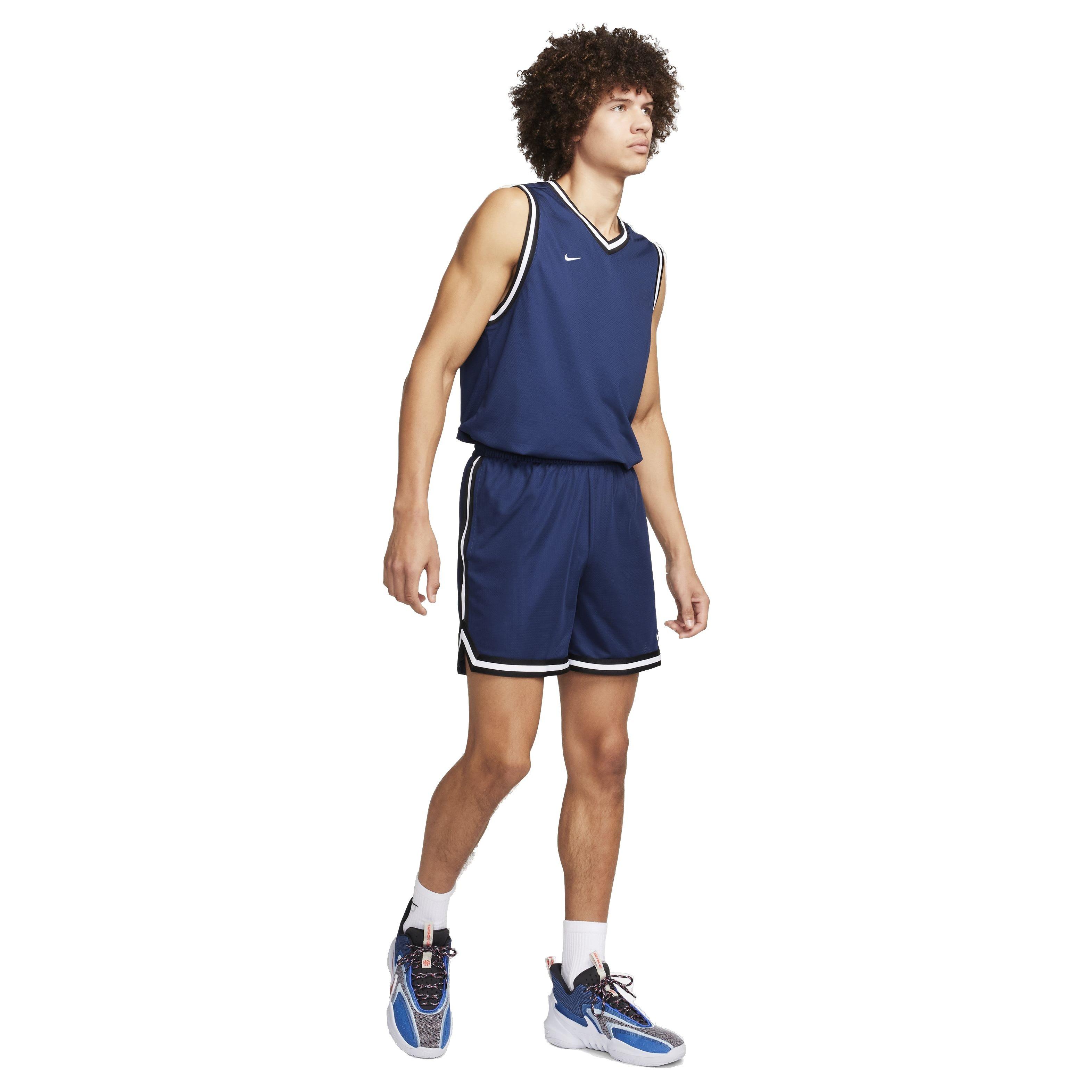 Nike Men's DNA Dri-FIT 6" Basketball Shorts - Navy - NAVY Thumbnail View 8