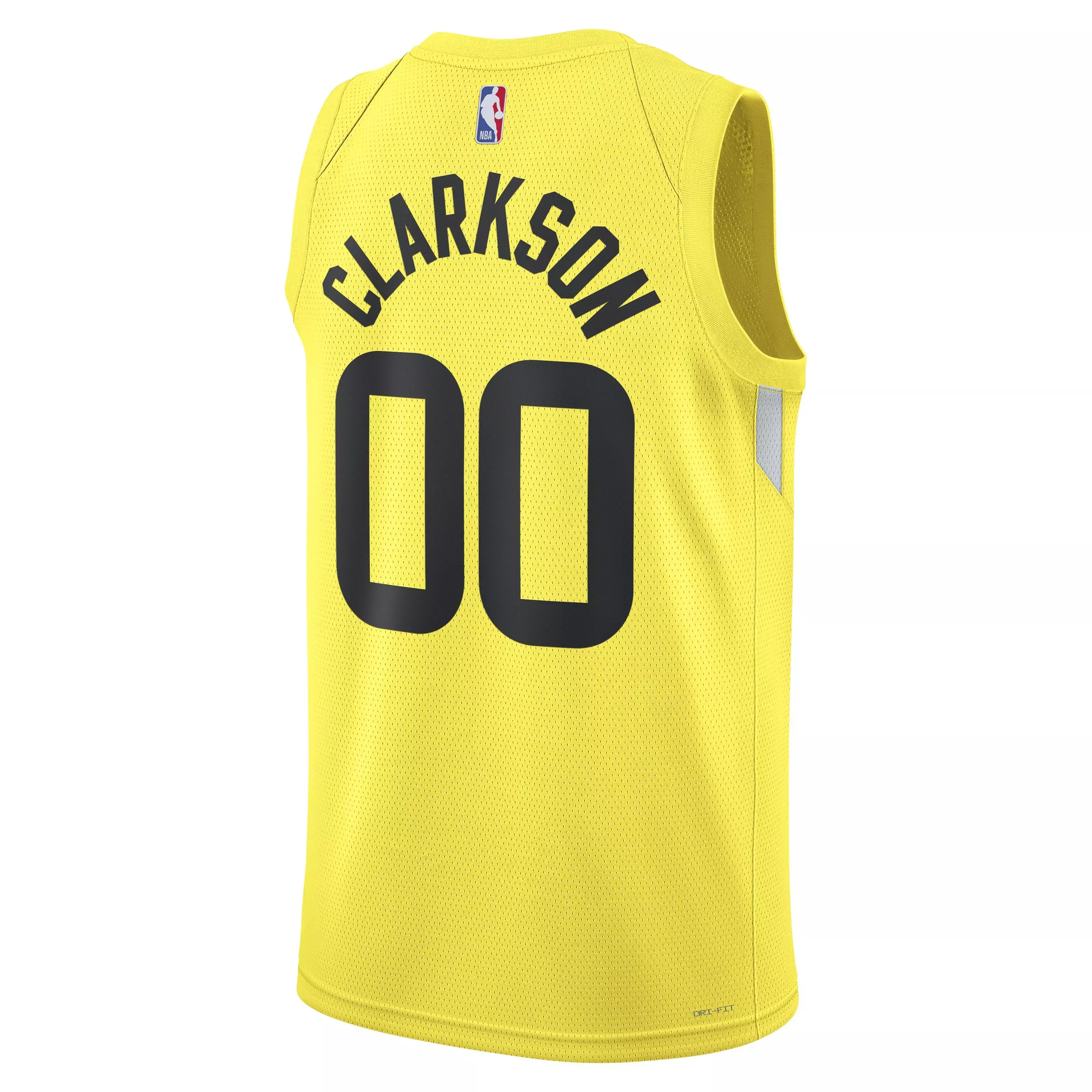 Nike Men's NBA Utah Jazz Jordan Clarkson Icon Swingman Jersey -Yellow - YELLOW