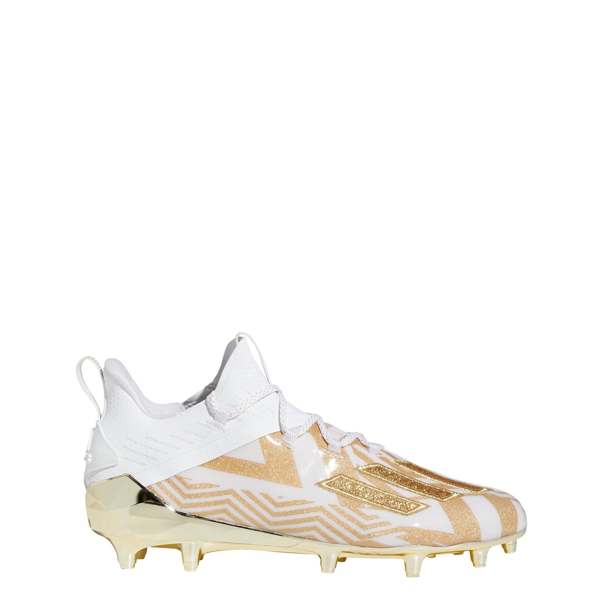 white gold football cleats
