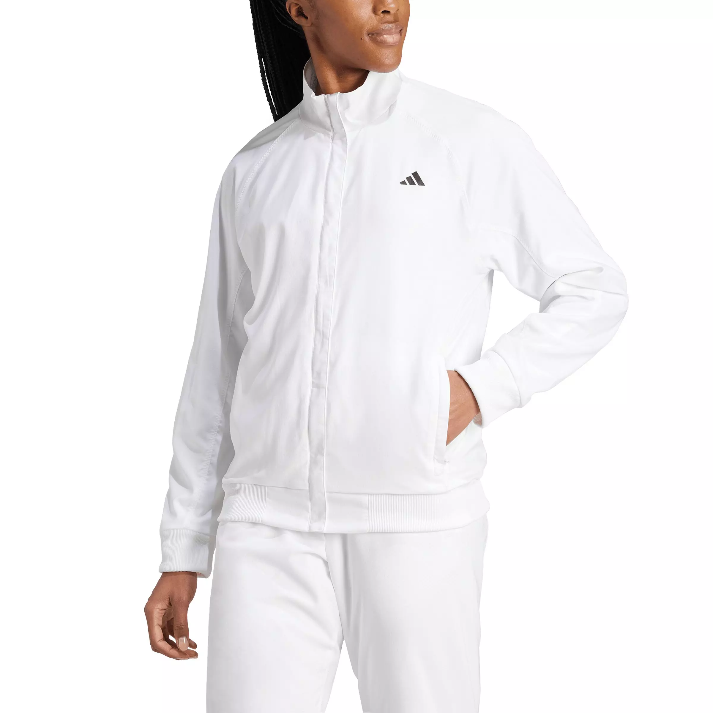 adidas Women's Tennis Walk-On Jacket - White - WHITE