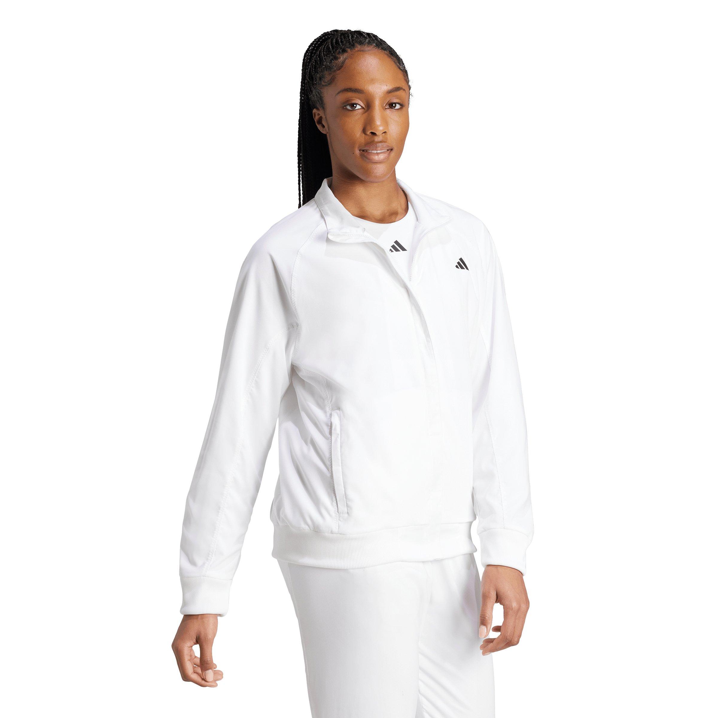 adidas Women's Tennis Walk-On Jacket - White - WHITE Thumbnail View 5
