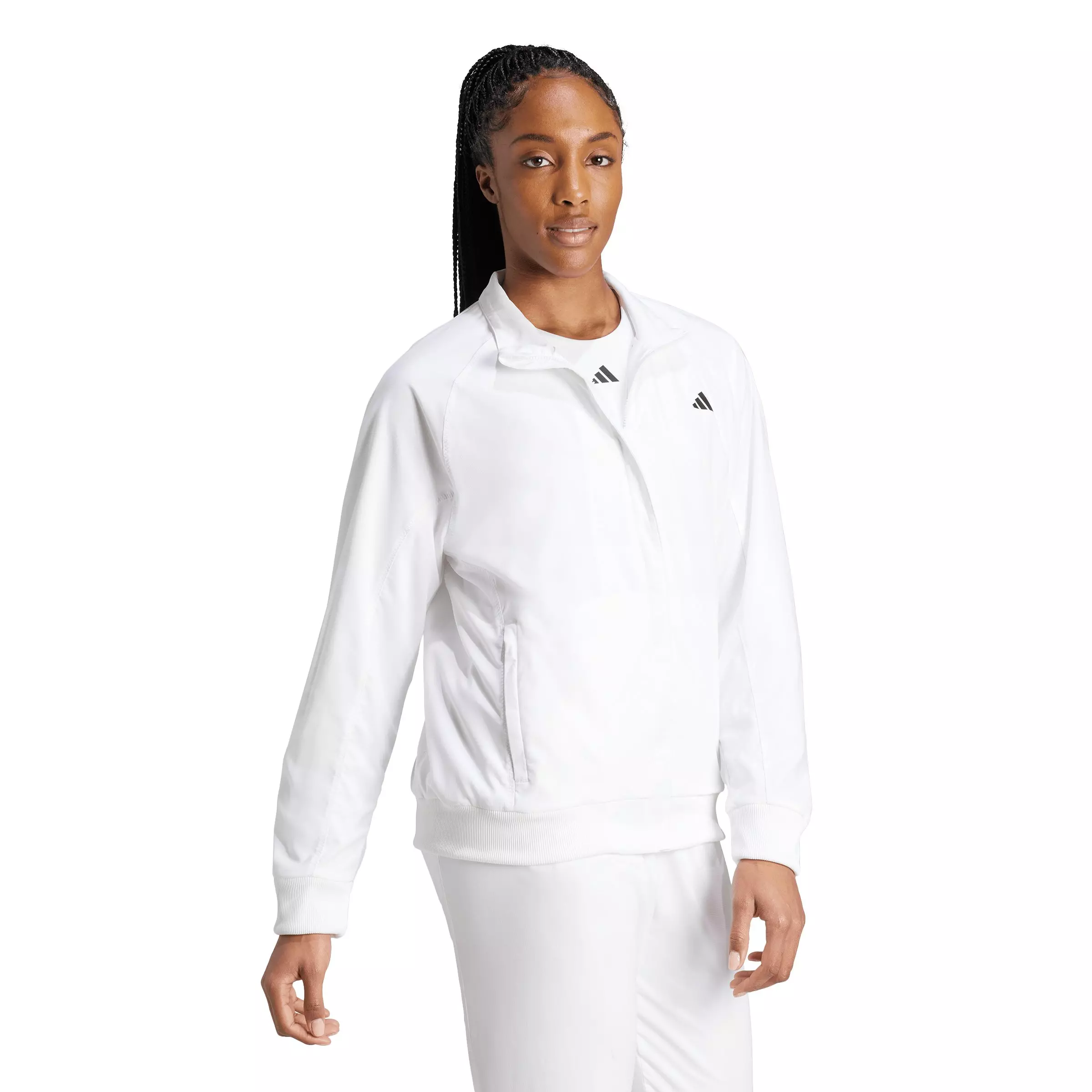 adidas Women's Tennis Walk-On Jacket - White - WHITE