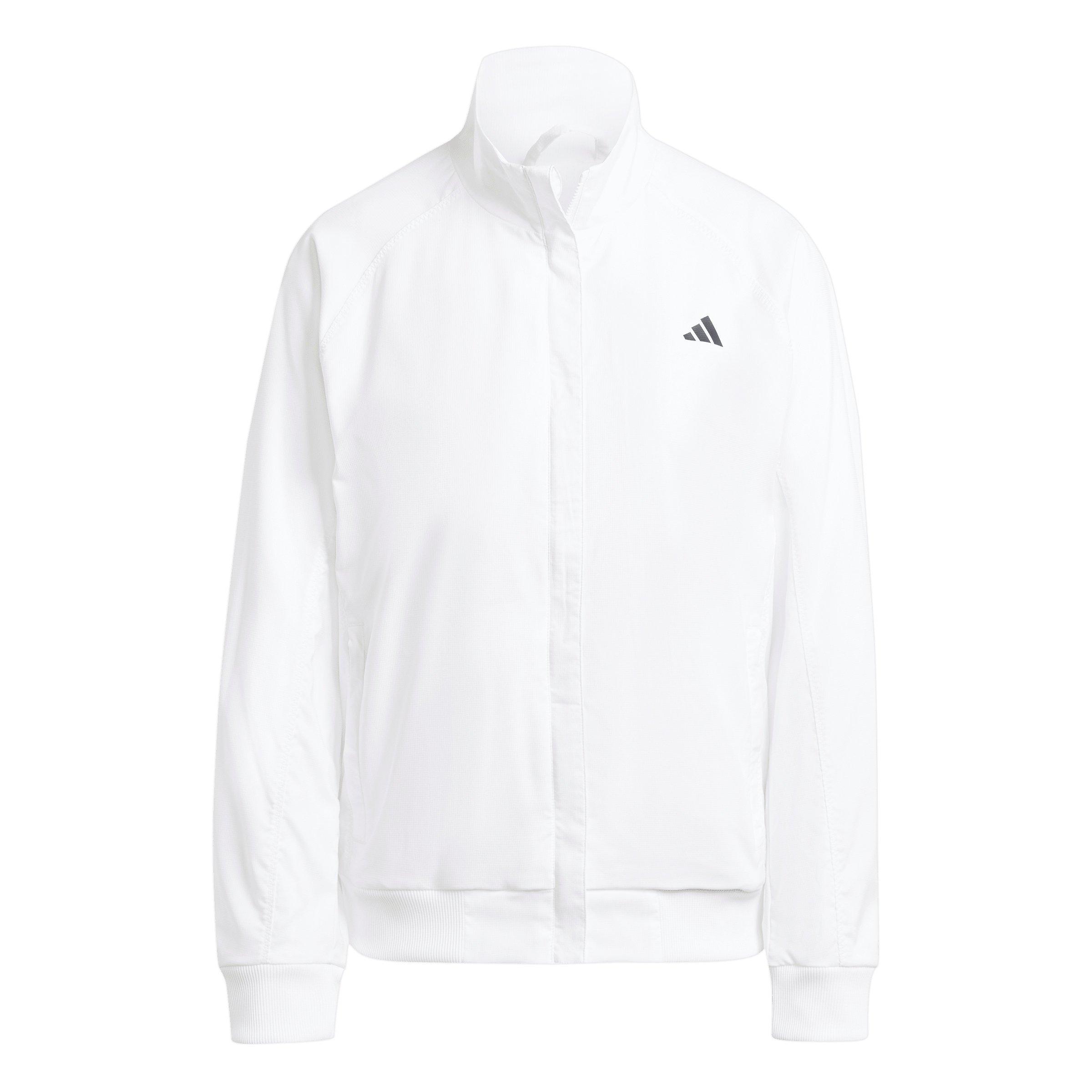 adidas Women's Tennis Walk-On Jacket - White - WHITE Thumbnail View 6