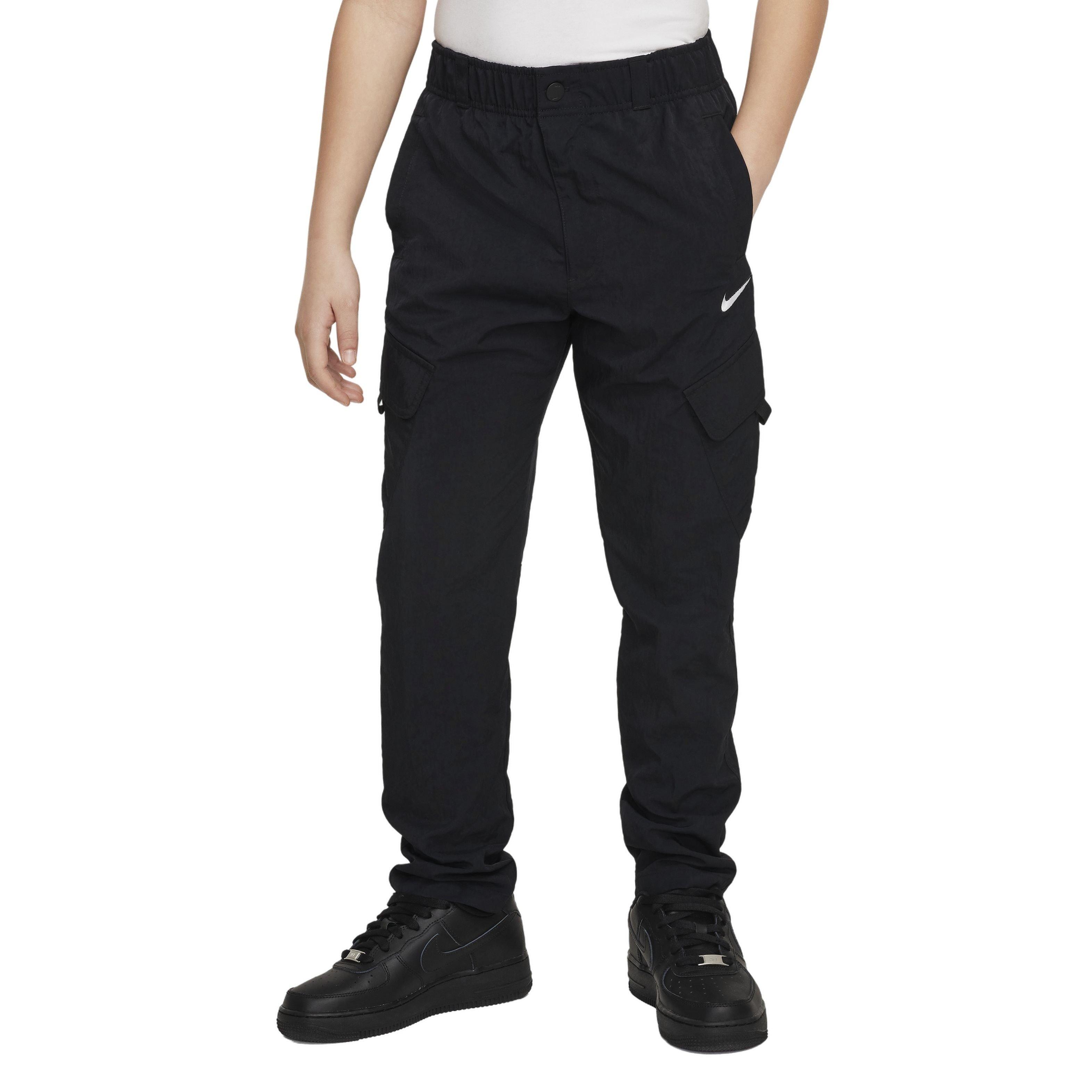 Nike Big Boys' Outdoor Play Woven Cargo Pants - Black - BLACK Thumbnail View 1