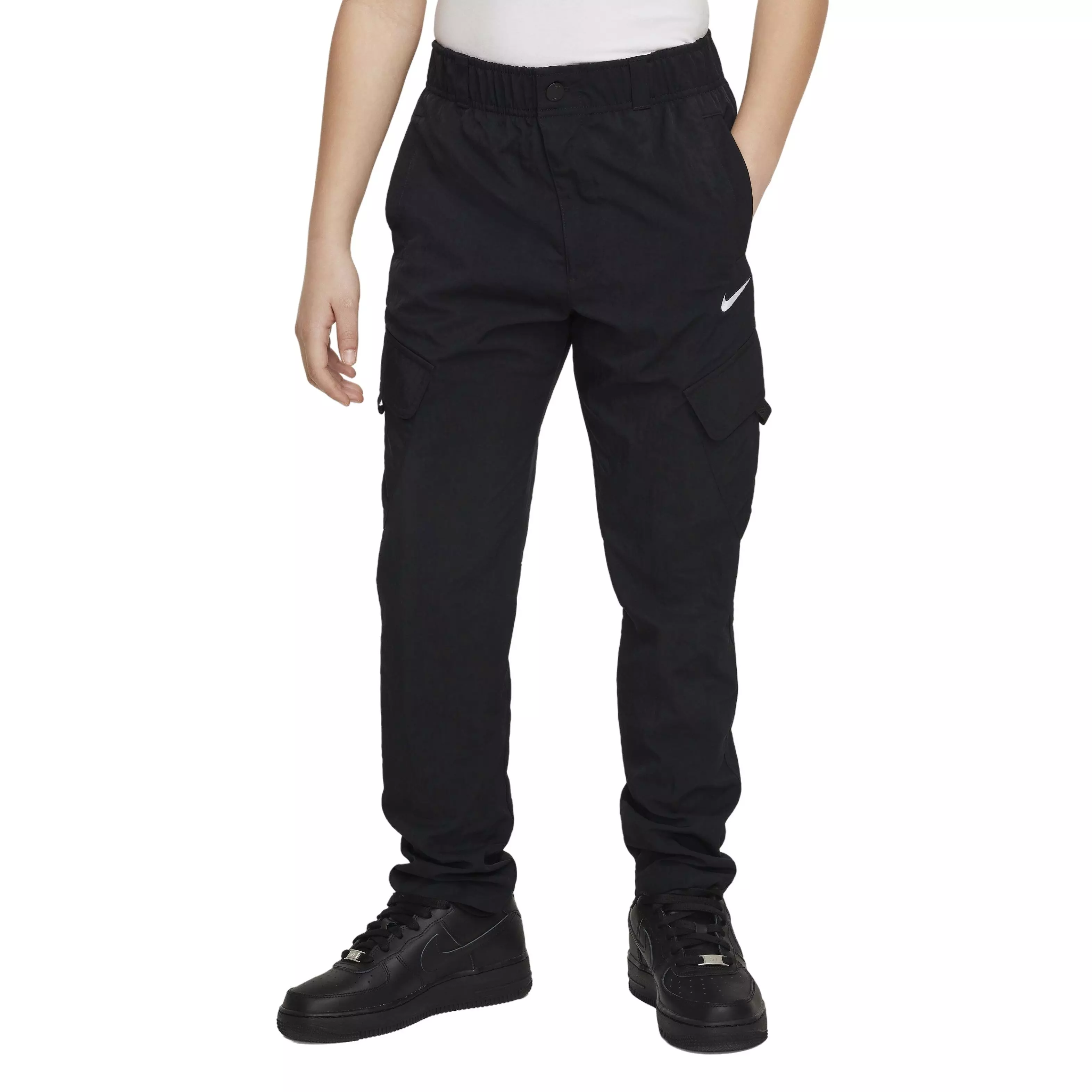Nike Big Boys' Outdoor Play Woven Cargo Pants - Black - BLACK