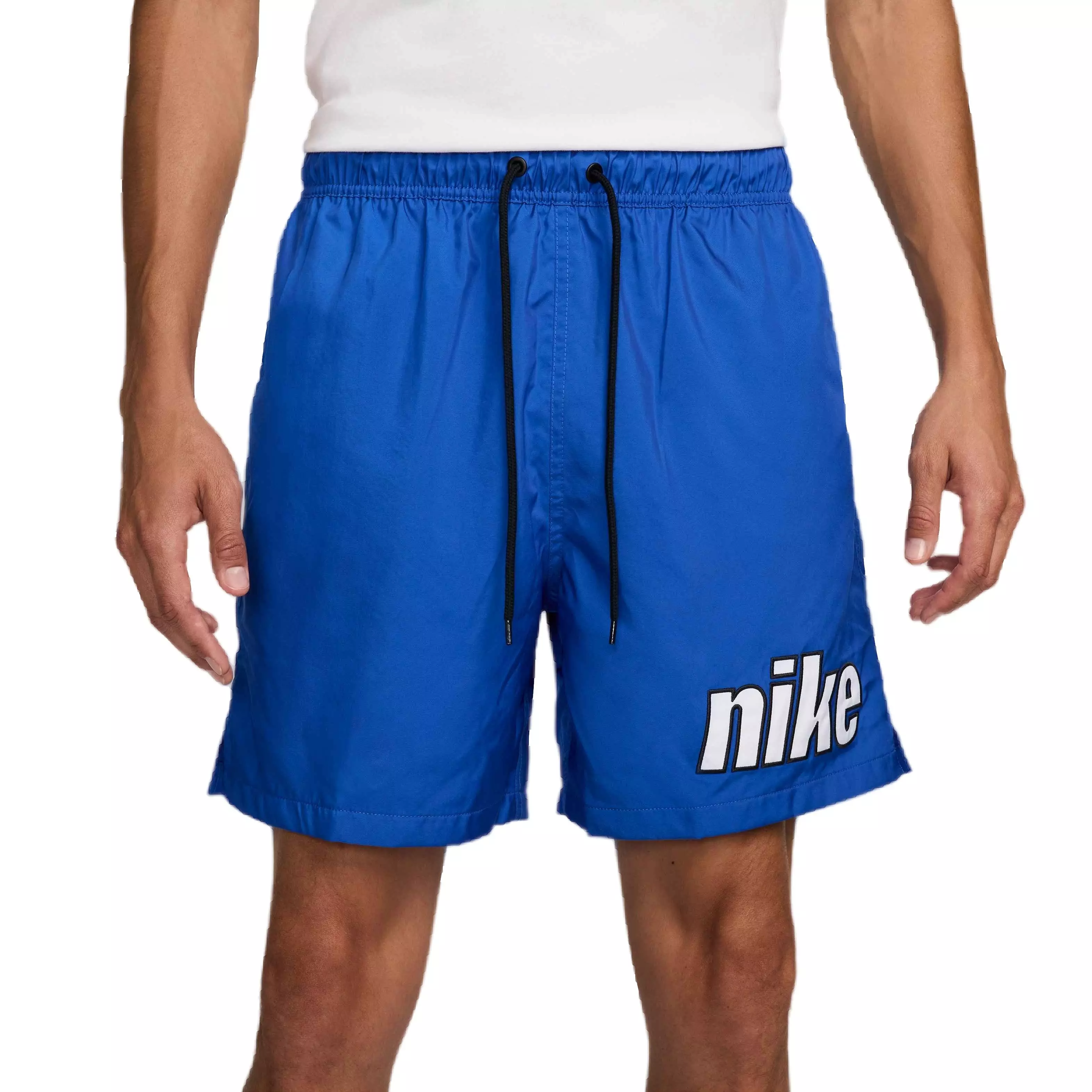 Nike Men's Club Block Flow Shorts - BLUE