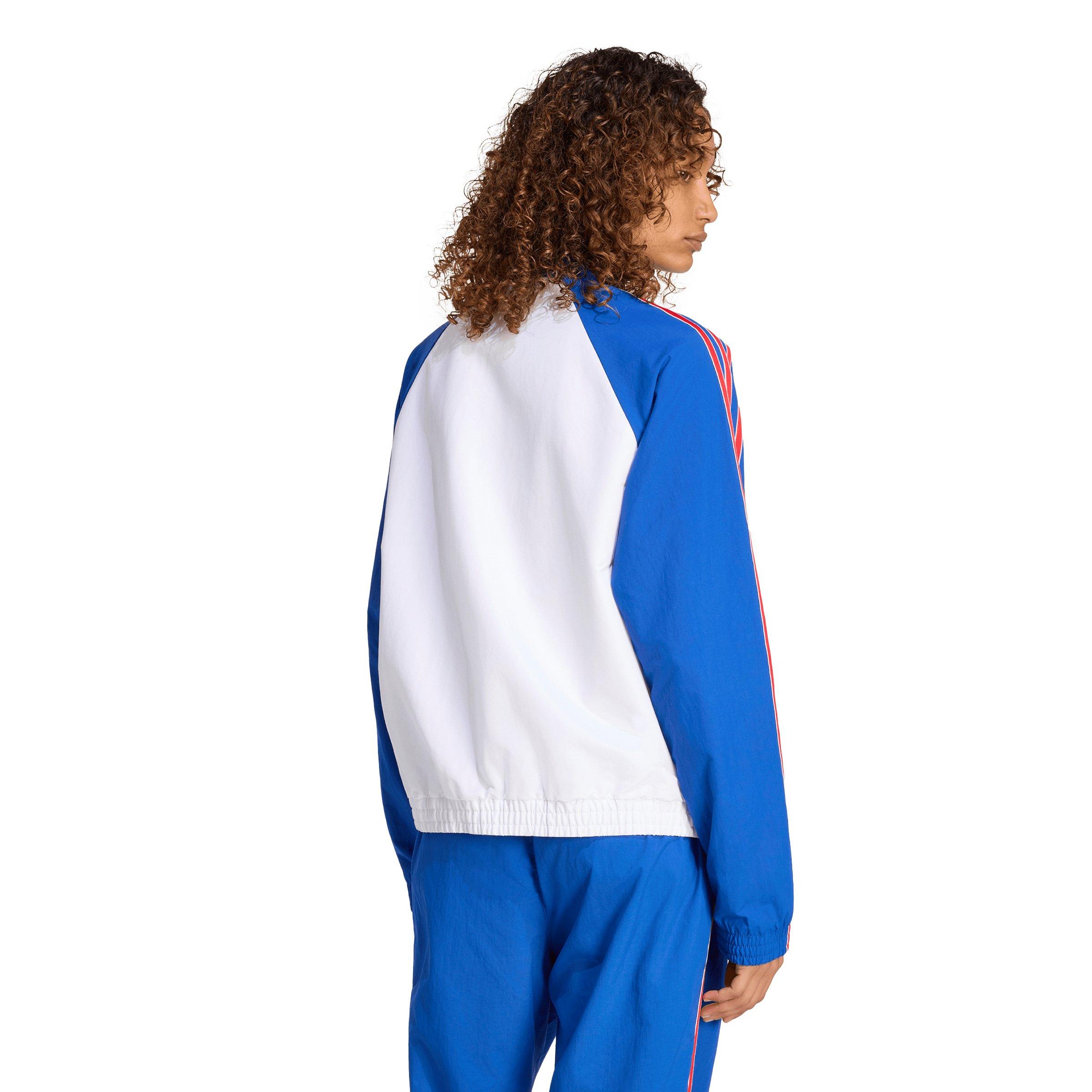adidas Originals Women's SST Track Jacket - White/Royal - WHITE/ROYAL Thumbnail View 2