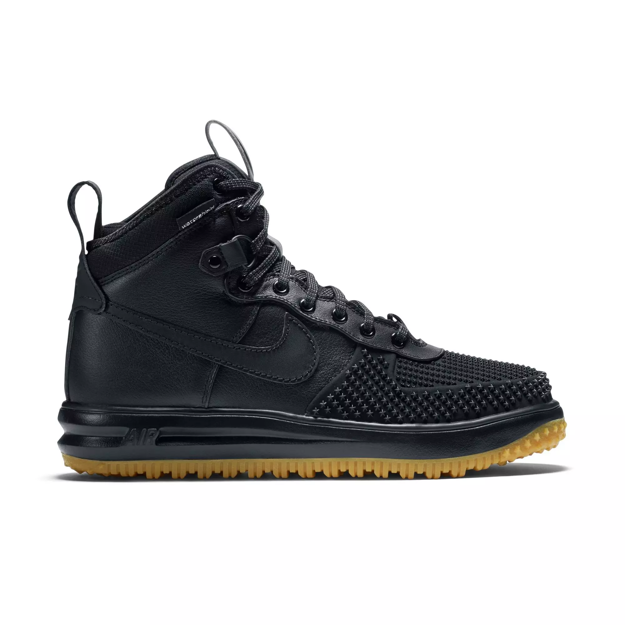 Nike Lunar Force 1 "Black/Metallic Silver/Anthracite" Men's Duckboot - BLACK