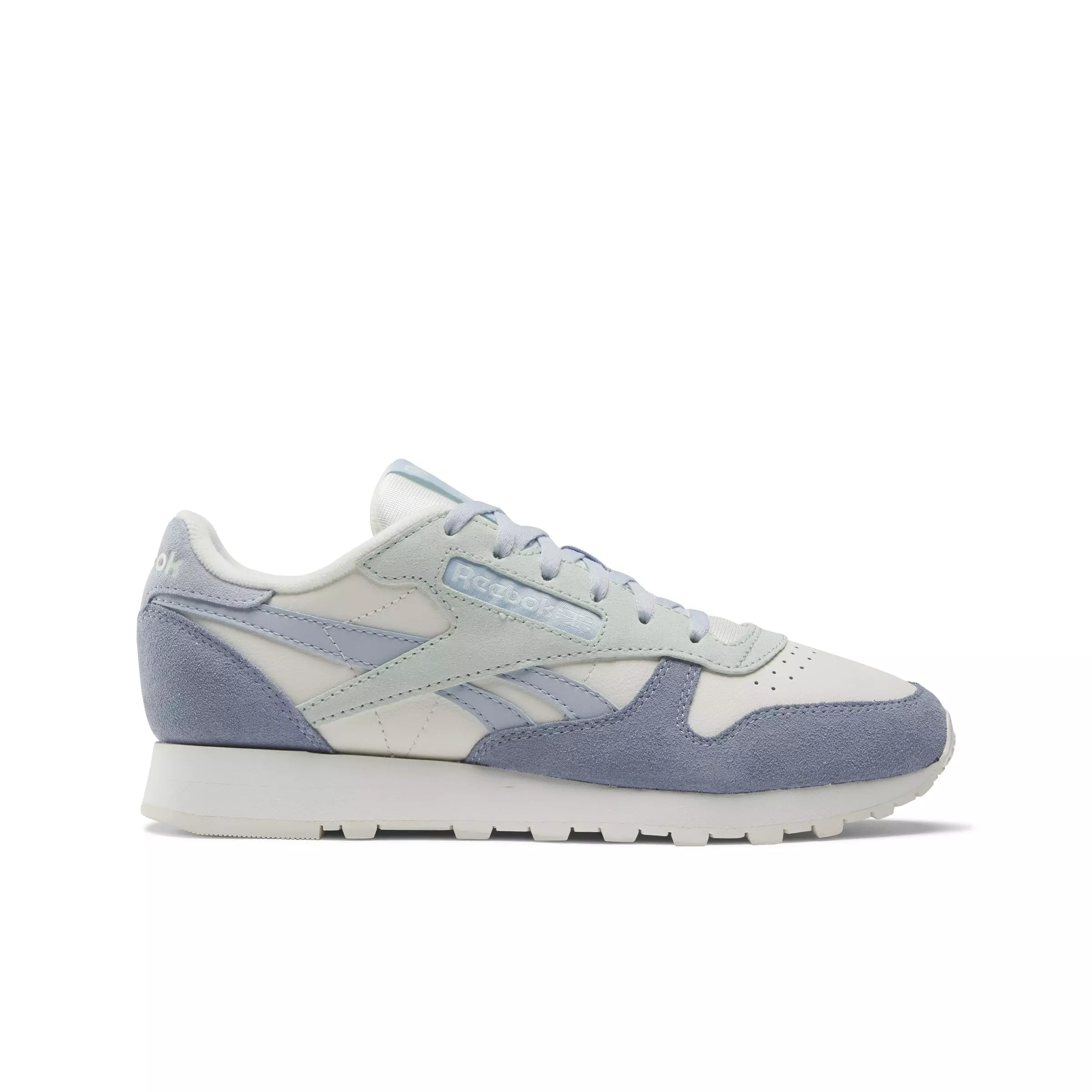 Reebok Classic Leather "Chalk/Pale Blue/Vintage Blue" Men's Shoe - CHALK/BLUE/BLUE
