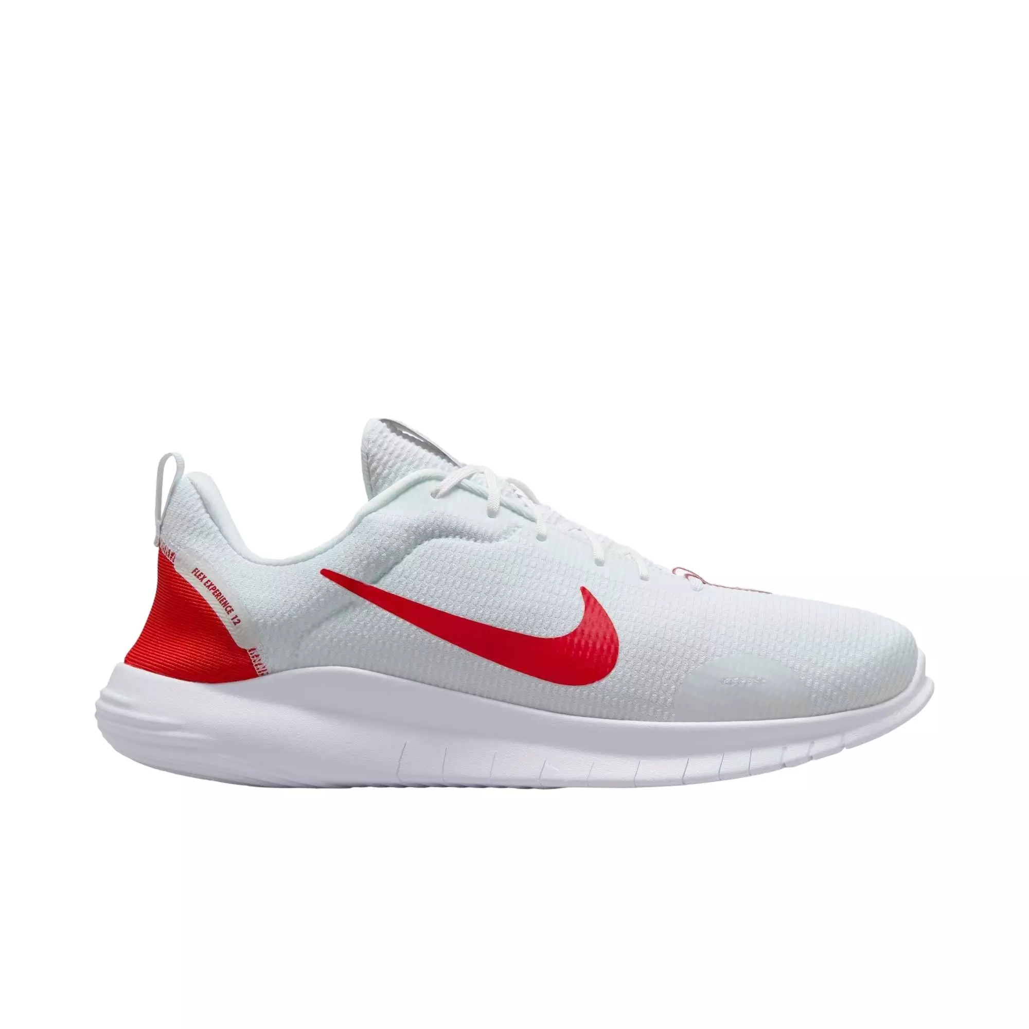 Nike Flex Experience Run 12 "White/White/University Red" Men's Wide Running Shoe - WHITE/WHITE/RED