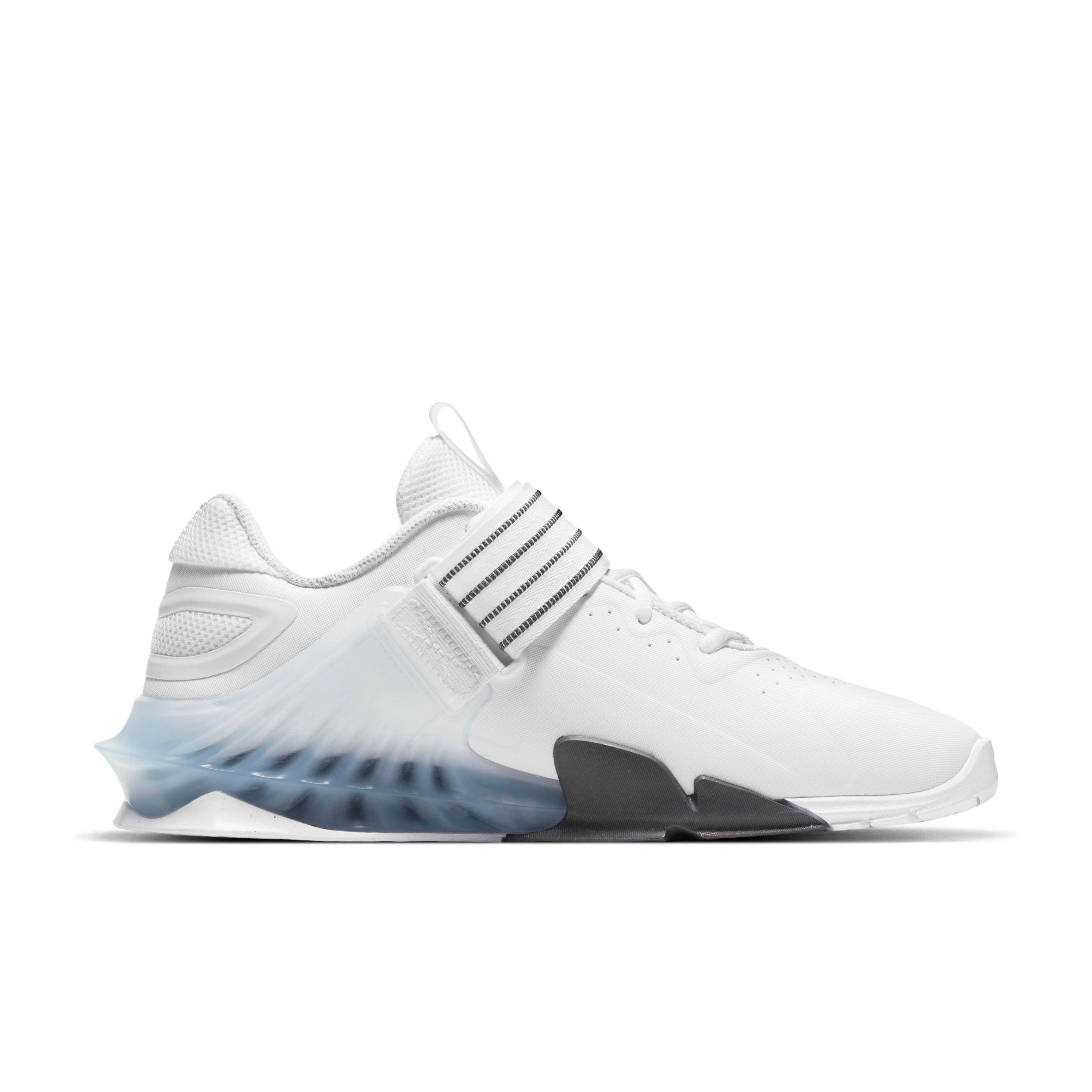 Nike Savaleos "White/Iron Grey/Laser Orange/Black" Unisex Weightlifting Shoe - WHITE/GREY/ORANGE/BLACK Thumbnail View 1