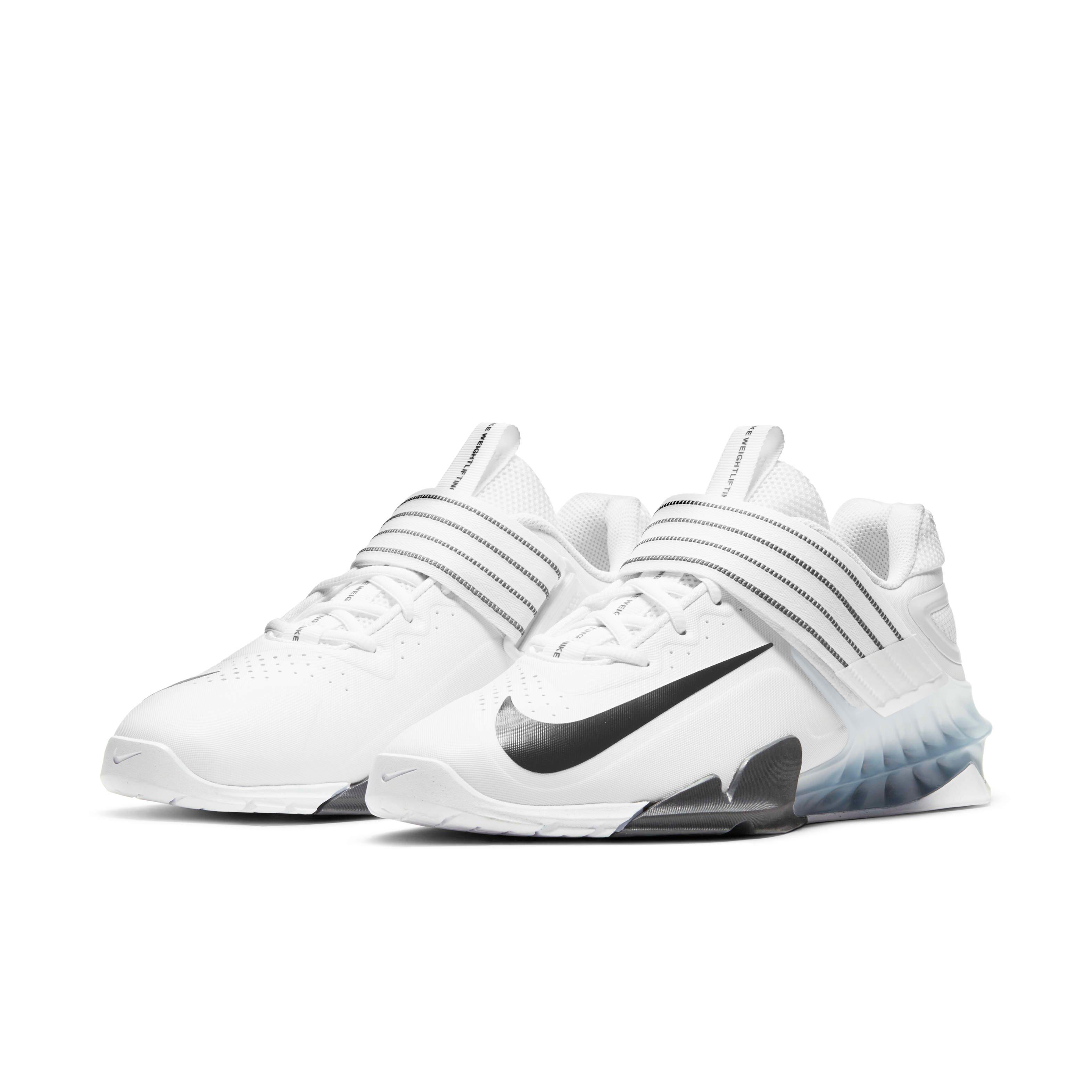 Nike Savaleos "White/Iron Grey/Laser Orange/Black" Unisex Weightlifting Shoe - WHITE/GREY/ORANGE/BLACK Thumbnail View 3
