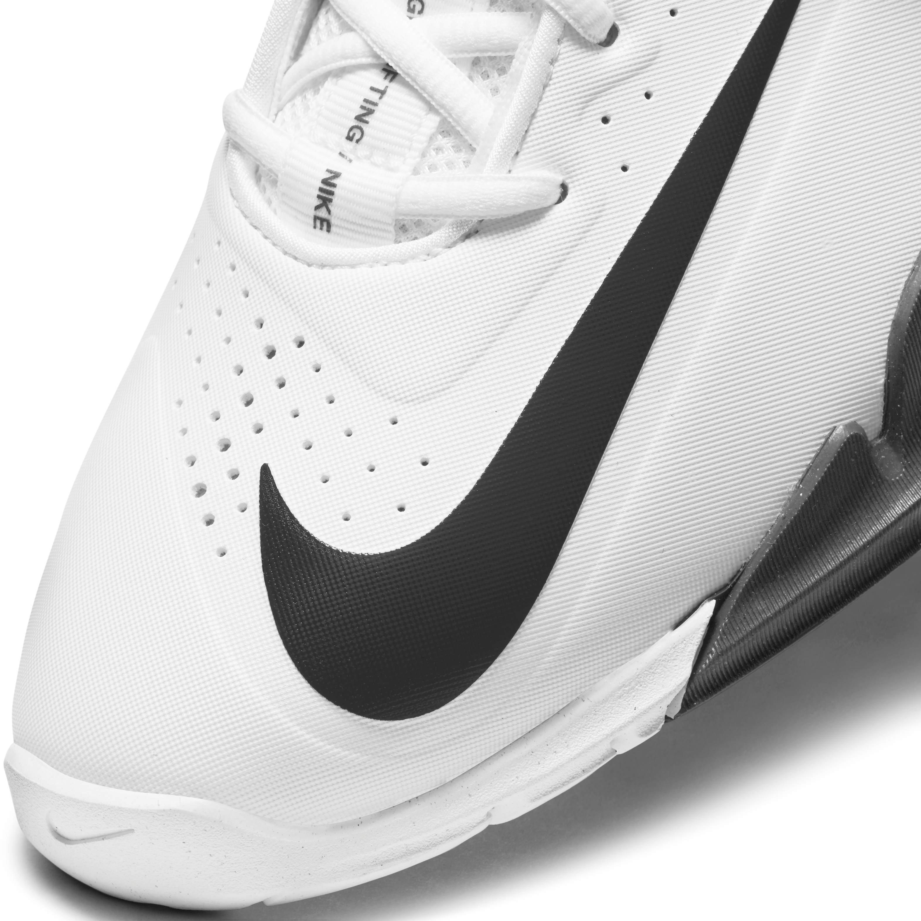Nike Savaleos "White/Iron Grey/Laser Orange/Black" Unisex Weightlifting Shoe - WHITE/GREY/ORANGE/BLACK Thumbnail View 7