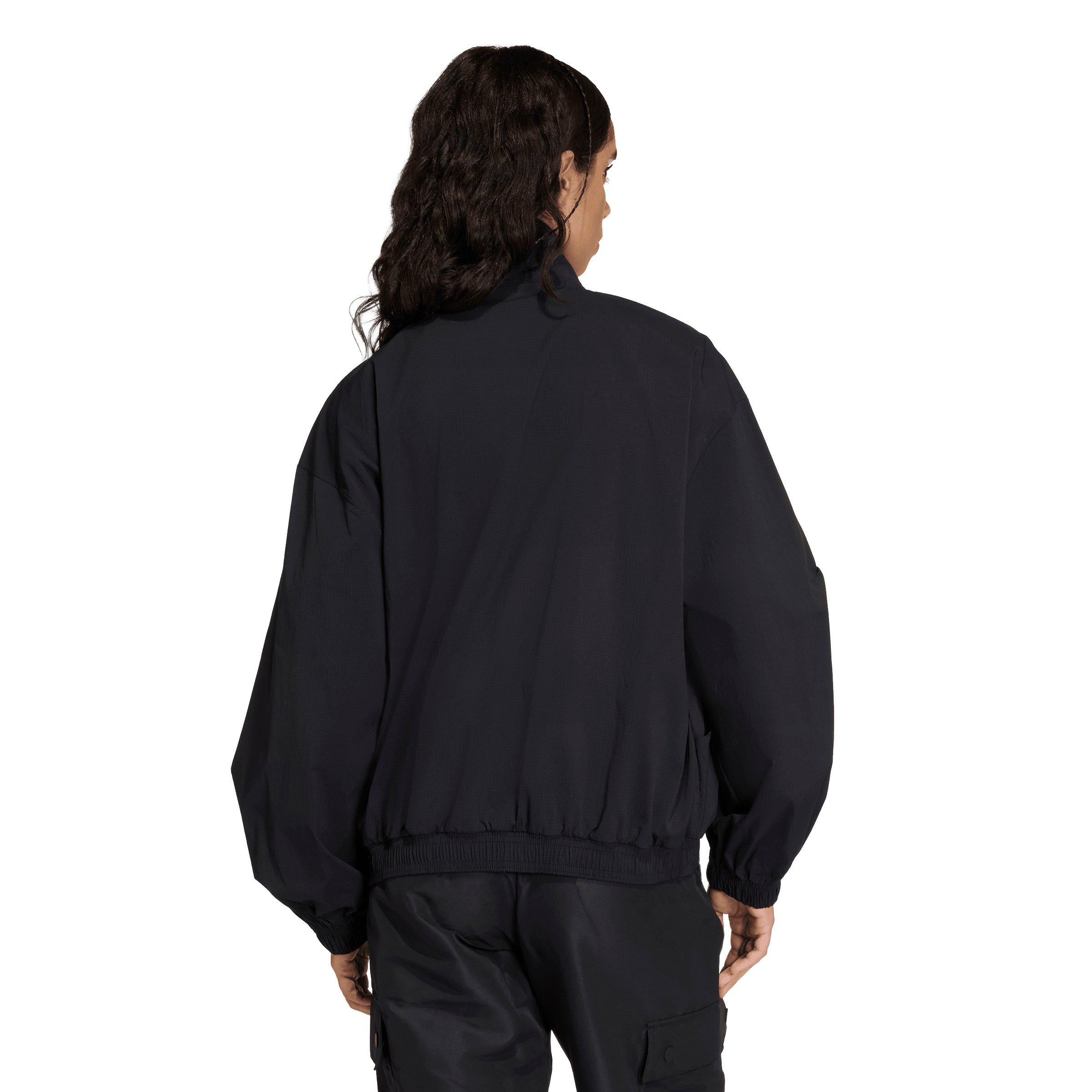 adidas Originals Women's Essentials Woven Windbreaker - Black - BLACK Thumbnail View 2