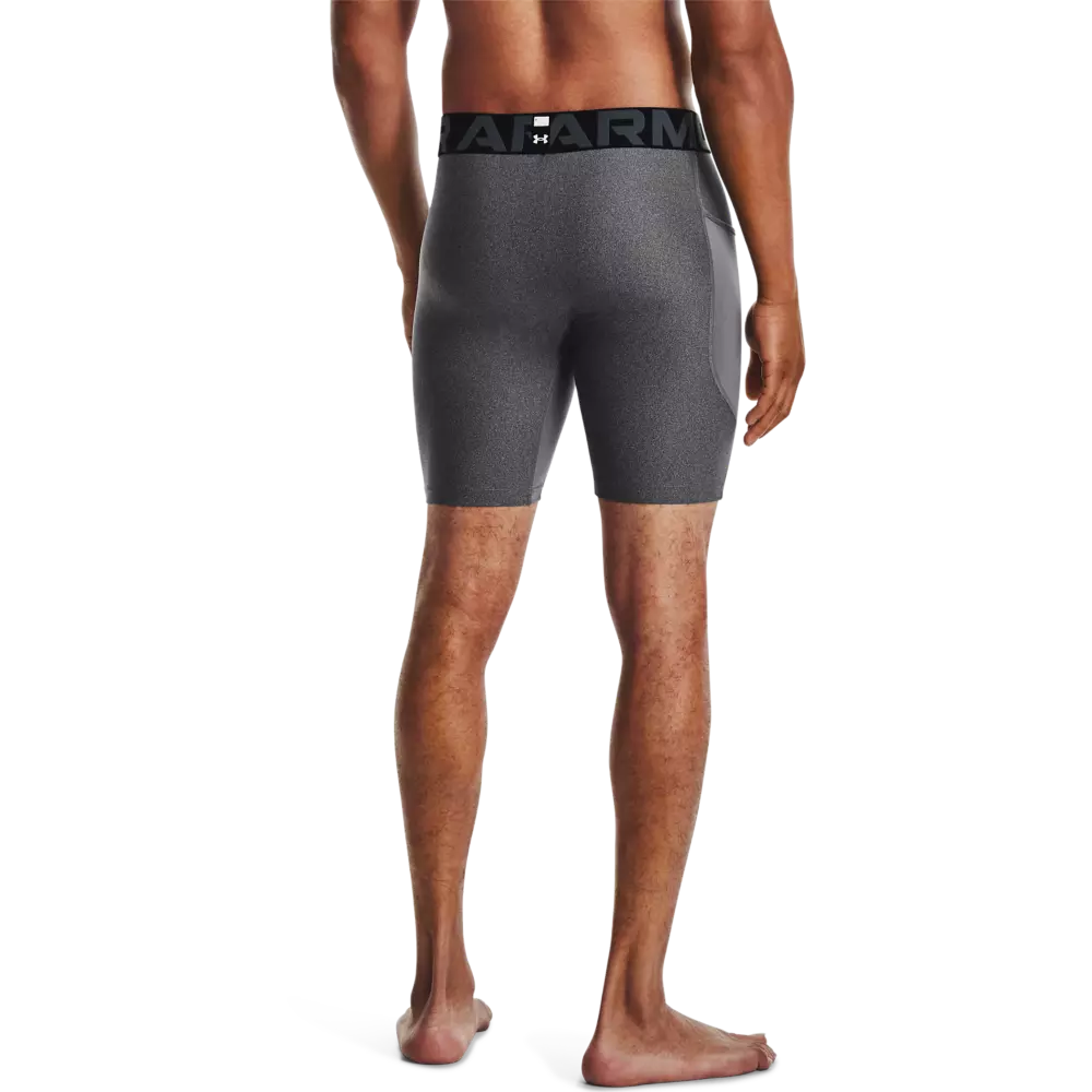 Under Armour Men's HeatGear Armour Compression Shorts - Grey - GREY