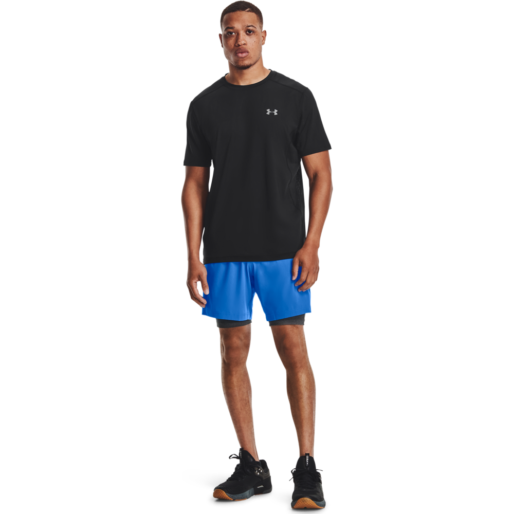 Under Armour Men's HeatGear Armour Compression Shorts - Grey - GREY Thumbnail View 4