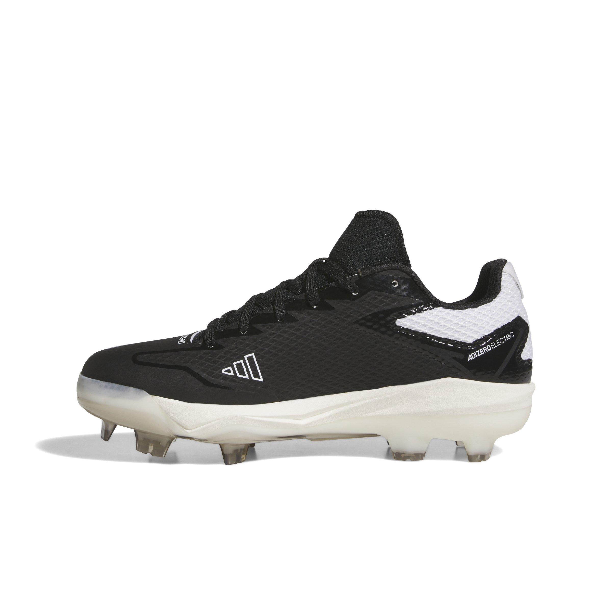 Adidas Men\'s Adizero Electric+ BSB Baseball Shoes, White/Black. Size 15 Adidas Adizero Impact+ BSB Baseball Cleats White Gold  main image 4
