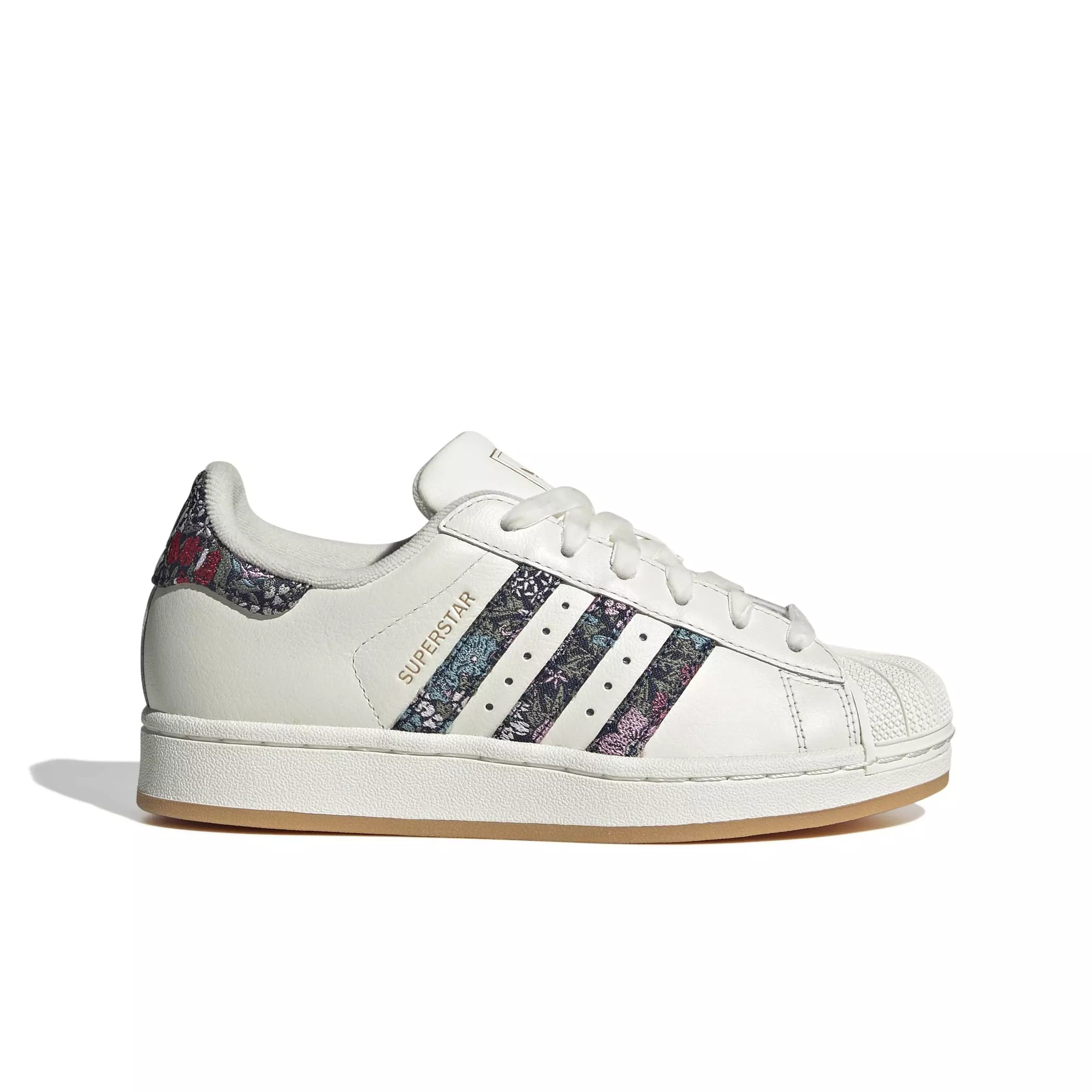 adidas Originals Liberty Superstar II "Off White/Dual Magenta/Gum 3" Grade School Girls' Shoe - OFF WHITE/MAGENTA/GUM