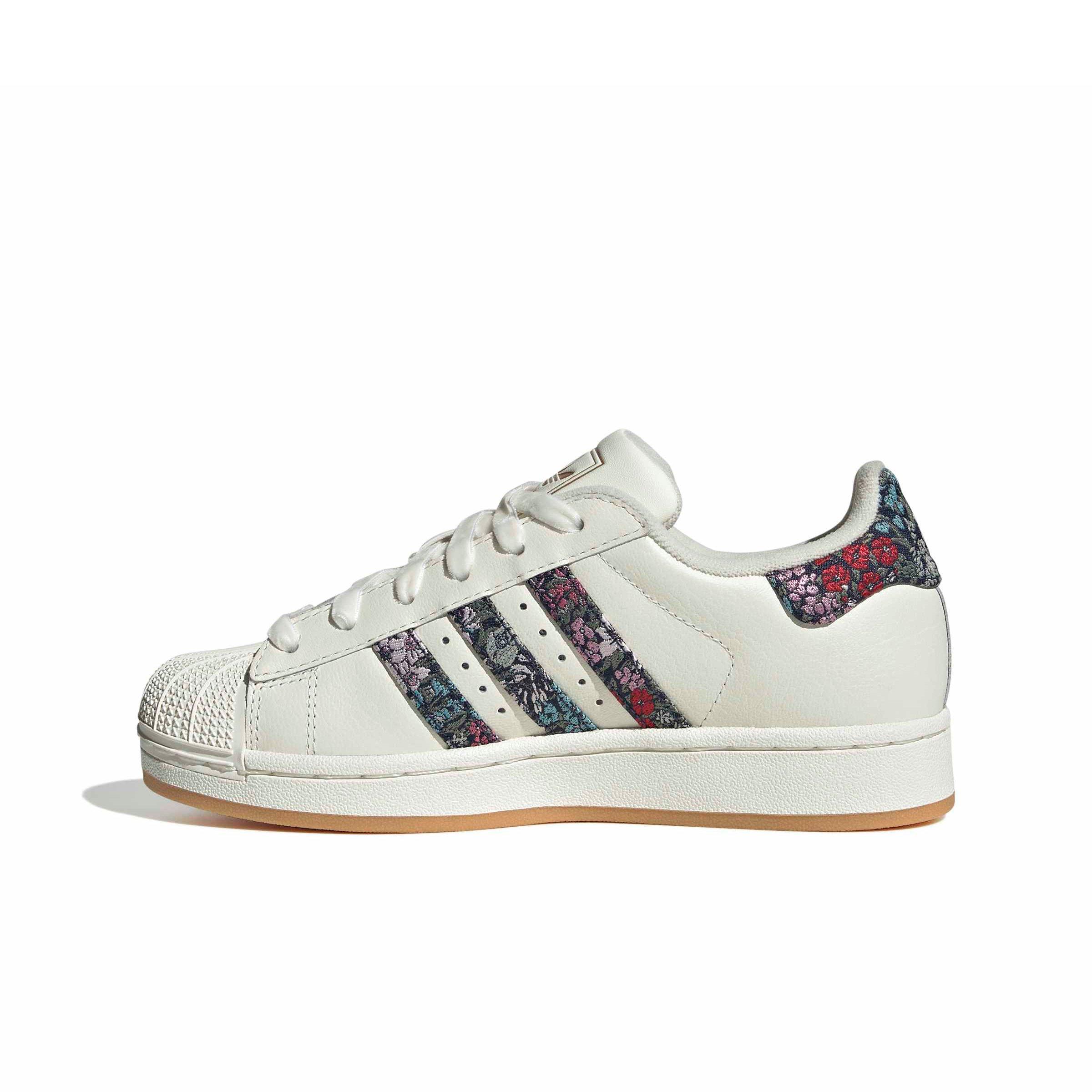adidas Originals Liberty Superstar II "Off White/Dual Magenta/Gum 3" Grade School Girls' Shoe - OFF WHITE/MAGENTA/GUM