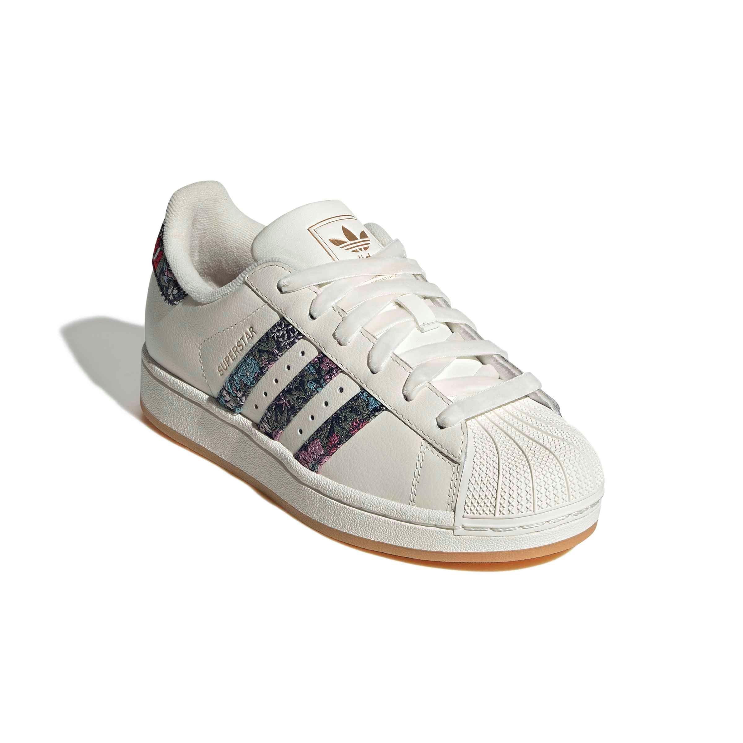 adidas Originals Liberty Superstar II "Off White/Dual Magenta/Gum 3" Grade School Girls' Shoe - OFF WHITE/MAGENTA/GUM