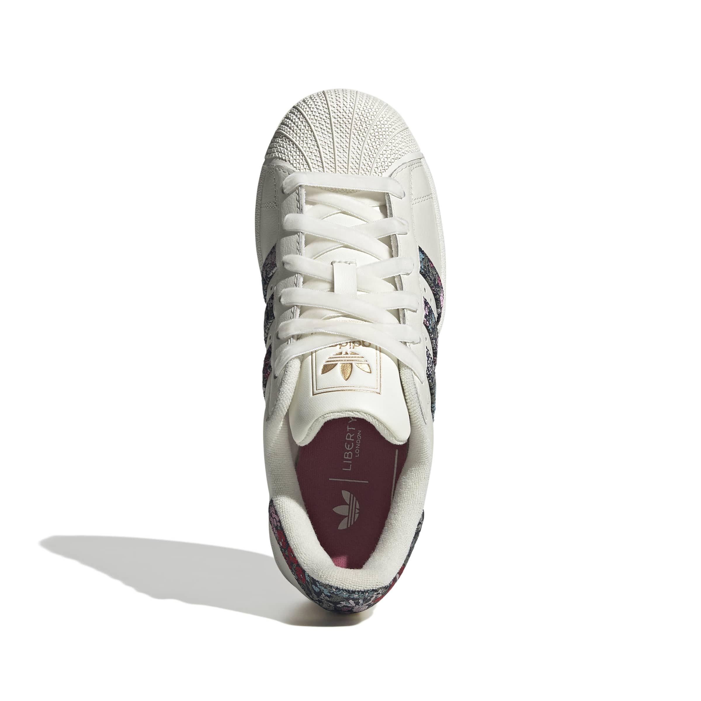 adidas Originals Liberty Superstar II "Off White/Dual Magenta/Gum 3" Grade School Girls' Shoe - OFF WHITE/MAGENTA/GUM