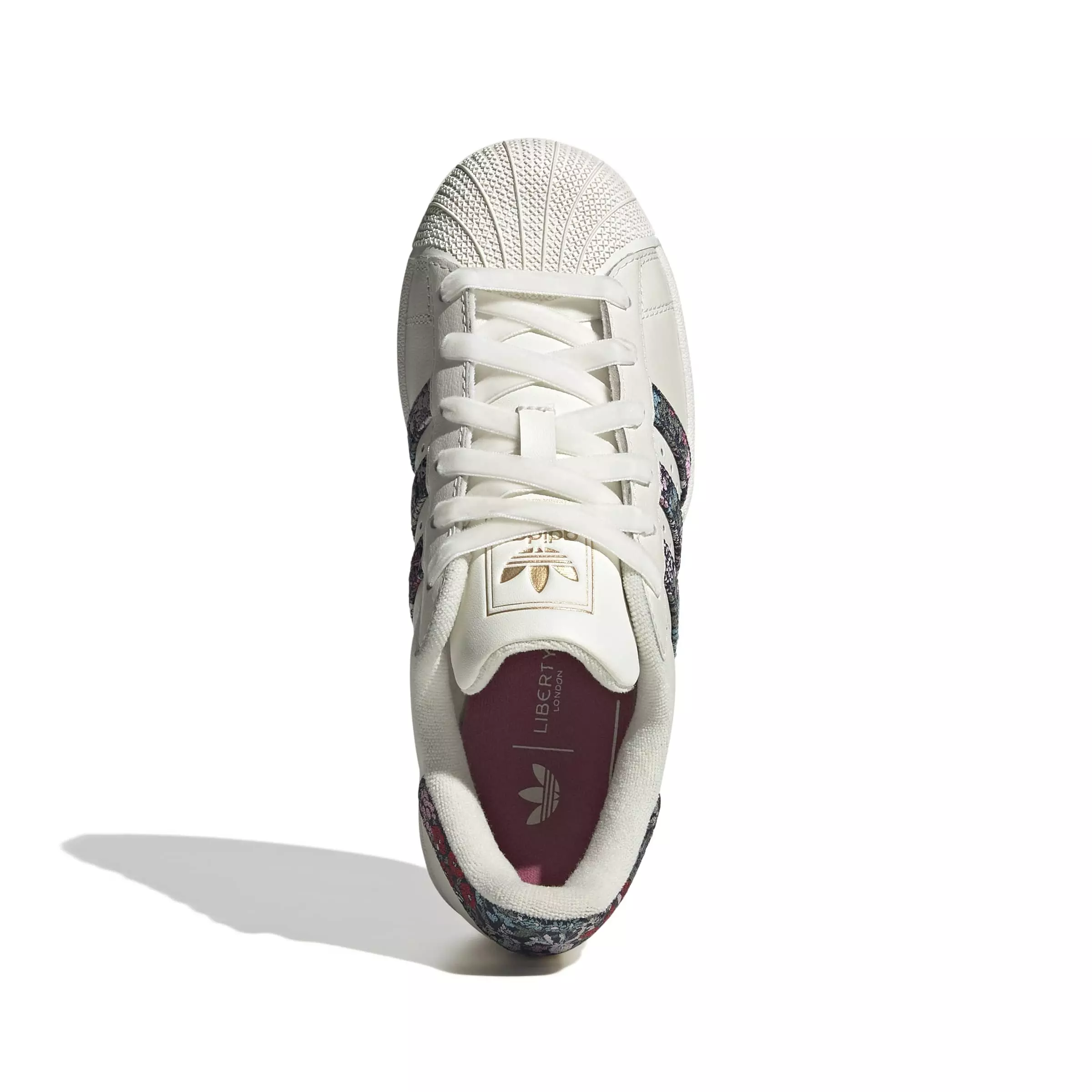 adidas Originals Liberty Superstar II "Off White/Dual Magenta/Gum 3" Grade School Girls' Shoe - OFF WHITE/MAGENTA/GUM