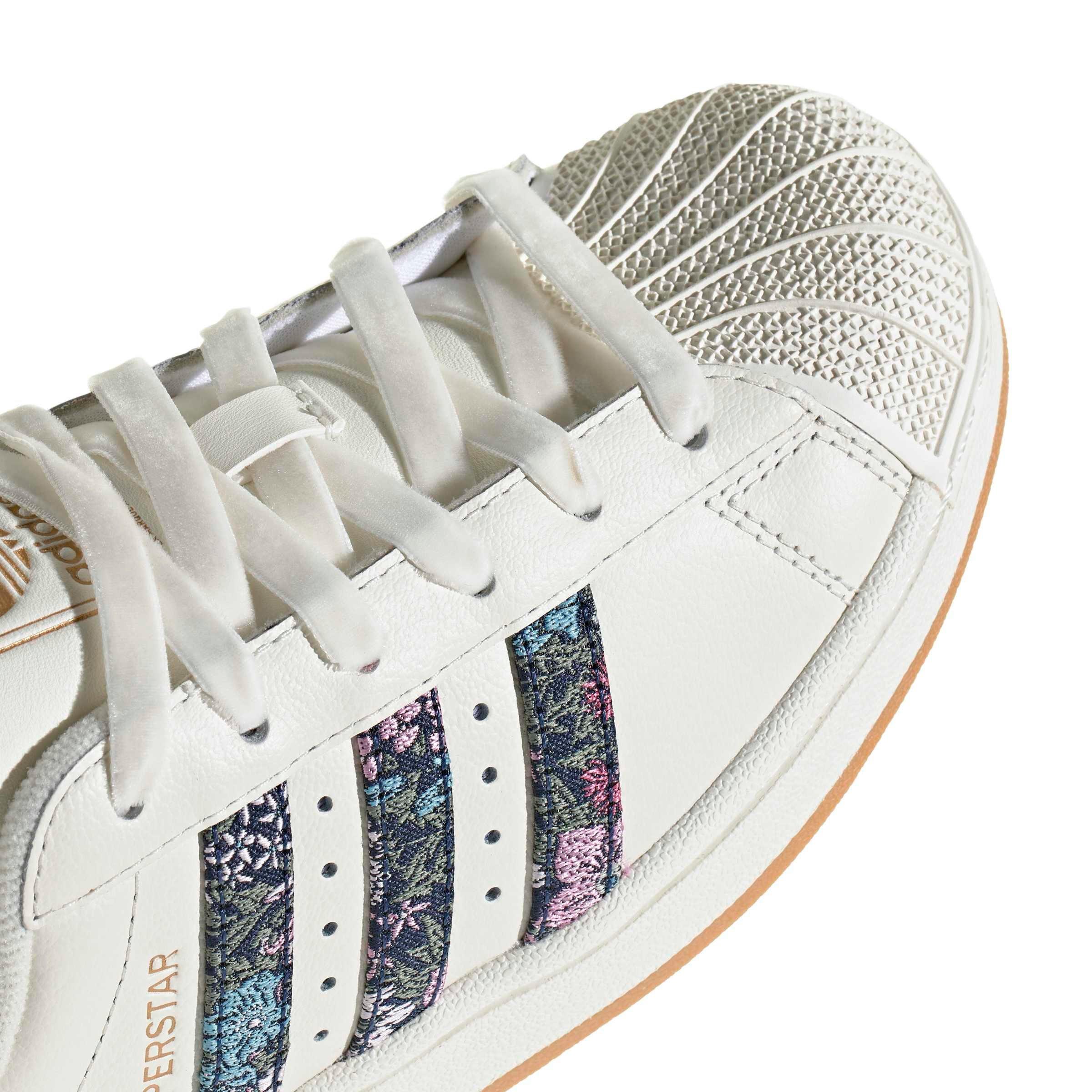 adidas Originals Liberty Superstar II "Off White/Dual Magenta/Gum 3" Grade School Girls' Shoe - OFF WHITE/MAGENTA/GUM