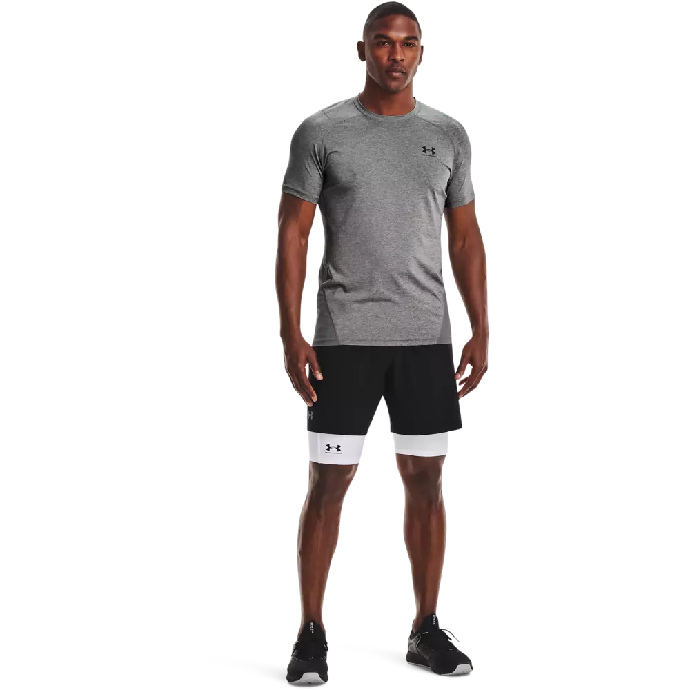 Under Armour Men's HeatGear Pocket Long Shorts - WHITE