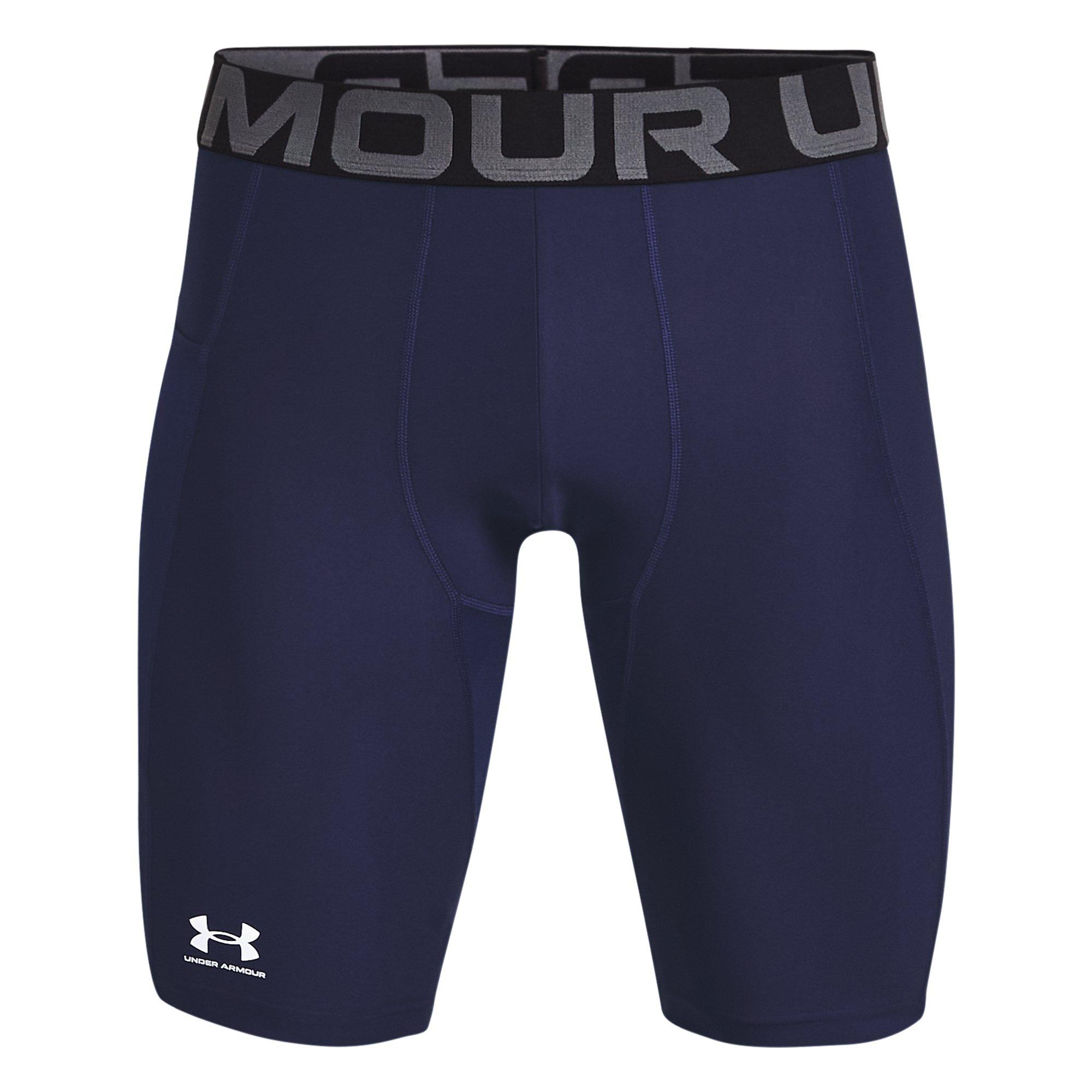 Under Armour Men's HeatGear Pocket Long Shorts - NAVY Thumbnail View 1