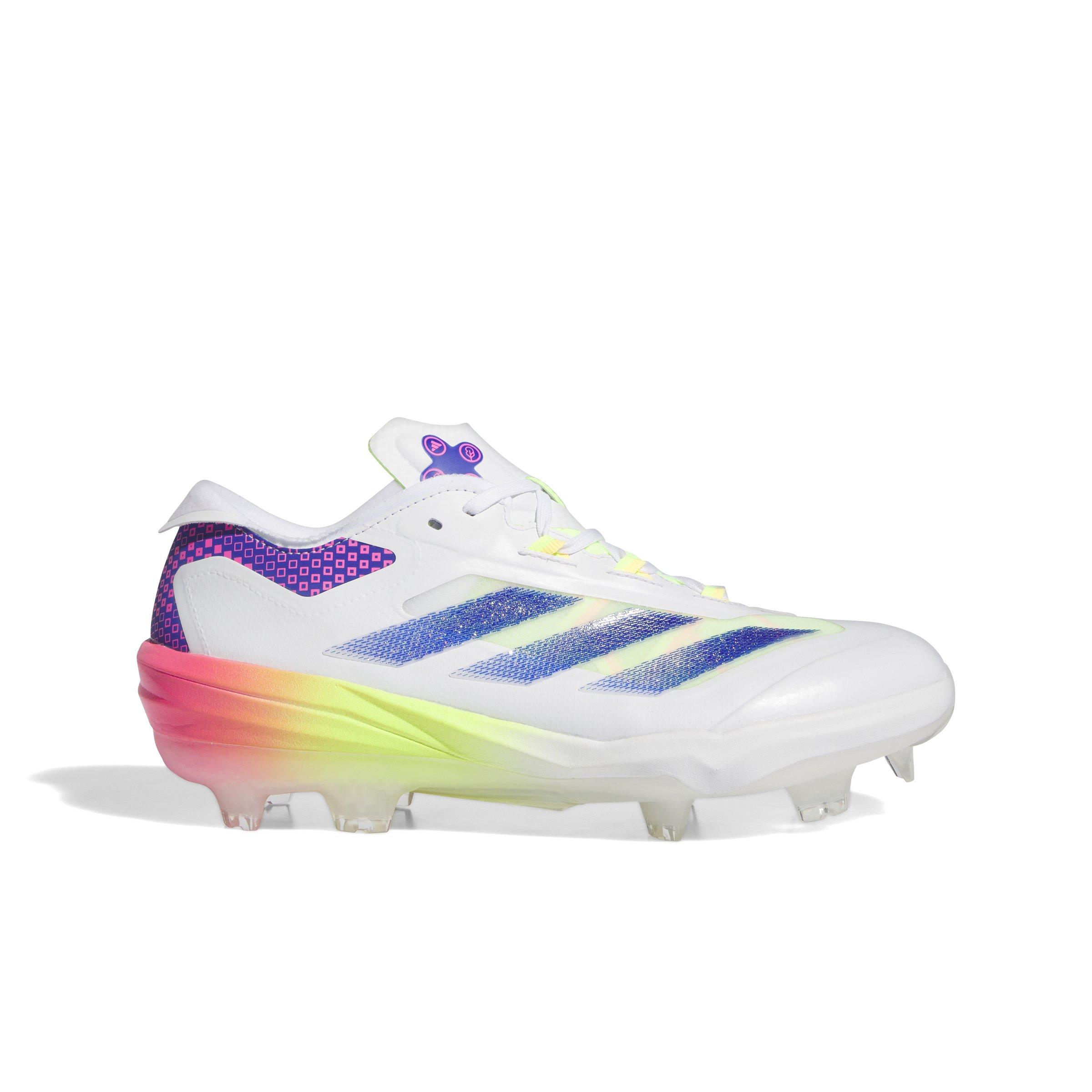 Adidas Mens Adizero Impact WP Baseball Cleats White Purple Pink IH3476 Size 14 Adidas ADIZERO IMPACT WP METAL BASEBALL CLEATS ⚾️? Mens  main image 4