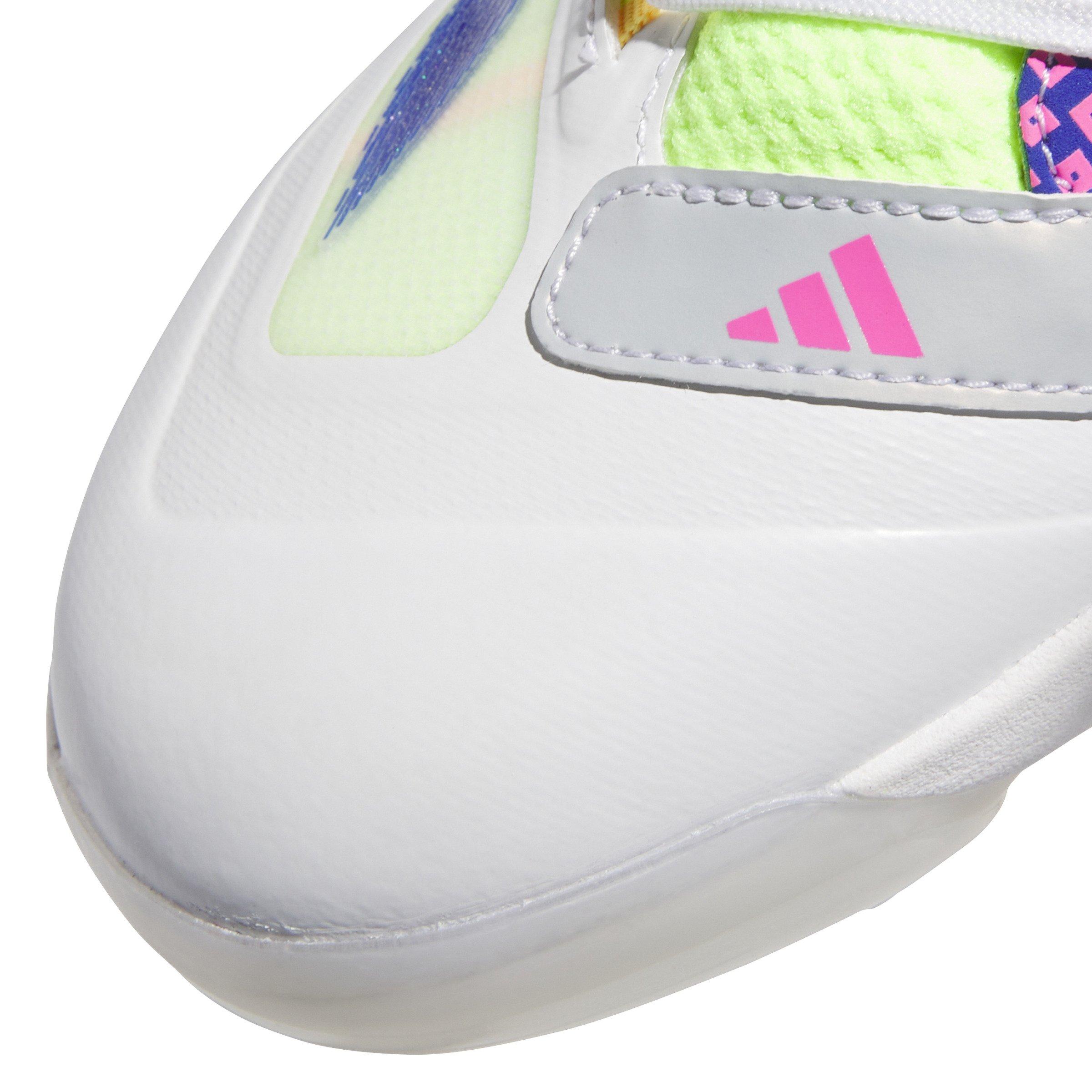 adidas Adizero Impact TPU Warp Speed "Ftwr White/Lucid Blue/Lucid Pink" Men's Baseball Cleat - WHITE/BLUE/PINK Thumbnail View 7