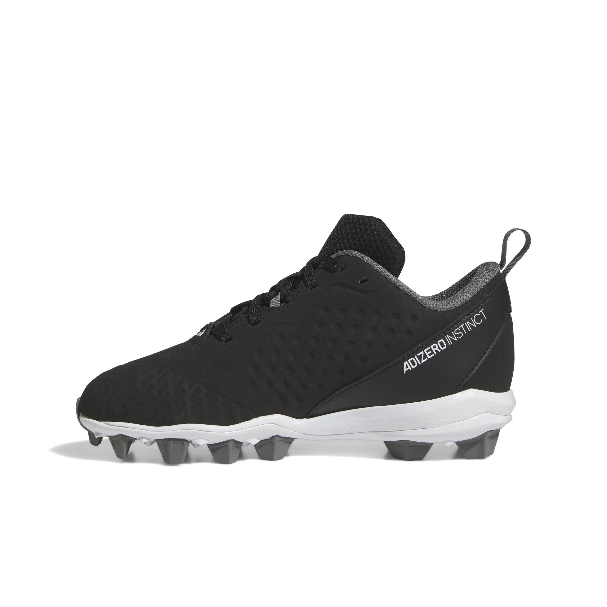 adidas Adizero Instinct Molded Grade School Girls' "Black/White/Team Grey Four" Softball Cleat