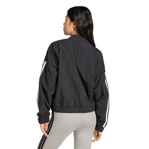 adidas Women's Essentials 3-Stripes Lifestyle Woven Bomber Jacket - Black