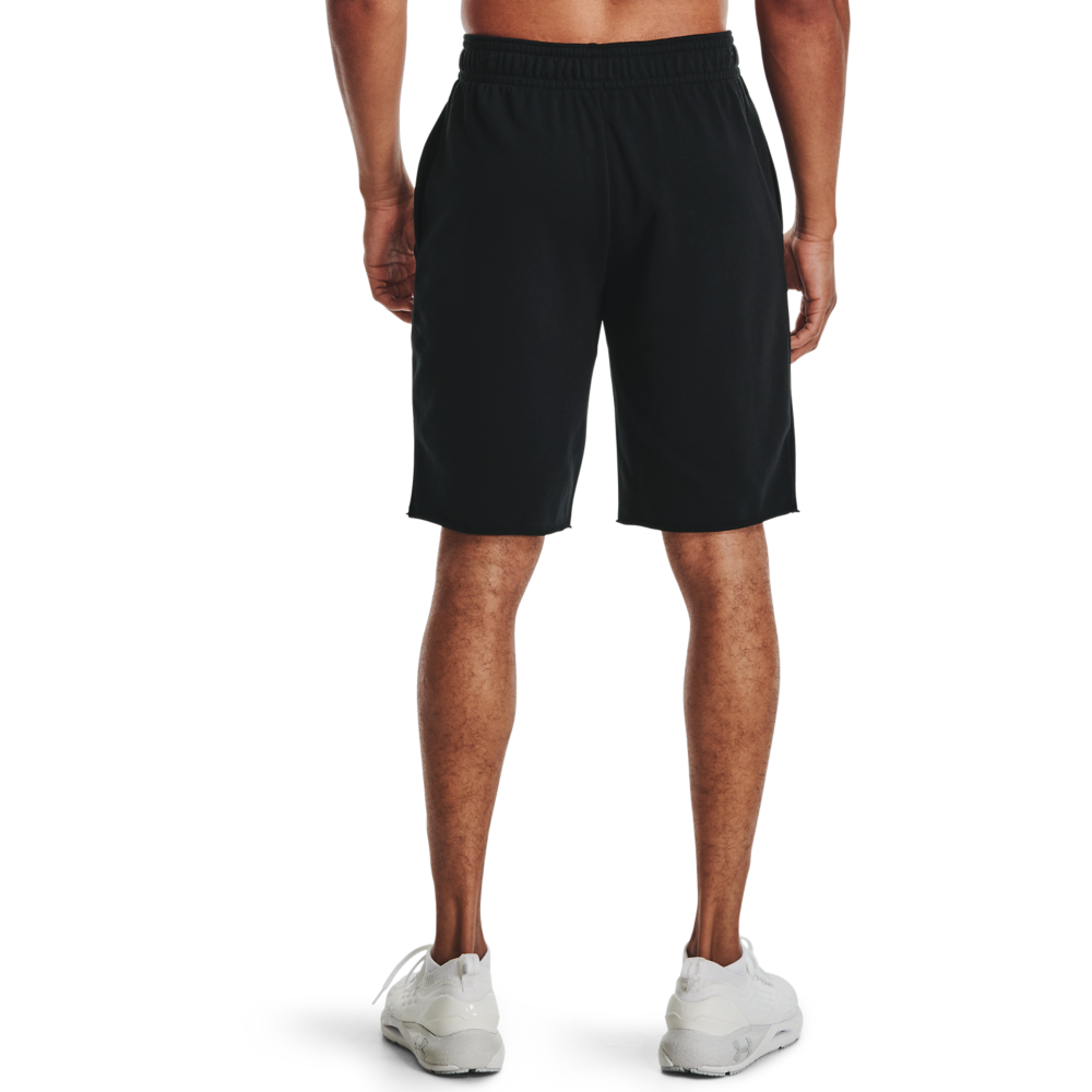 Under Armour Men's UA Rival Terry Shorts - BLACK Thumbnail View 2