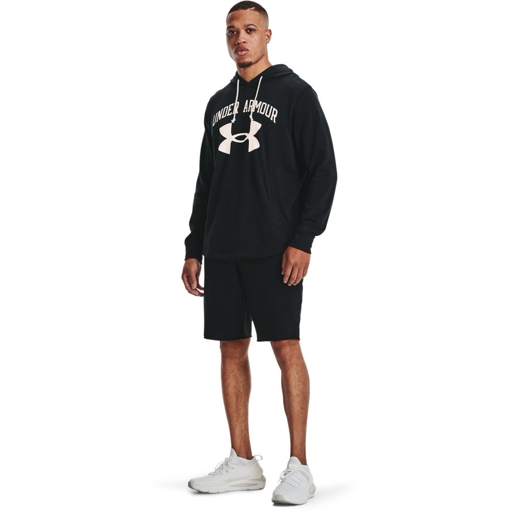 Under Armour Men's UA Rival Terry Shorts - BLACK Thumbnail View 4