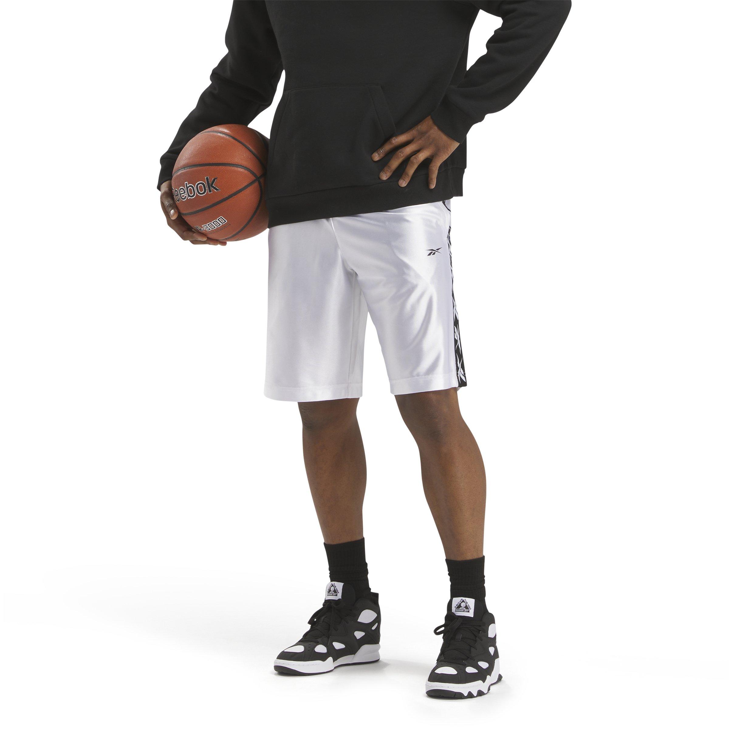 Reebok Men's Full Dazzle Basketball Shorts - WHITE Thumbnail View 1