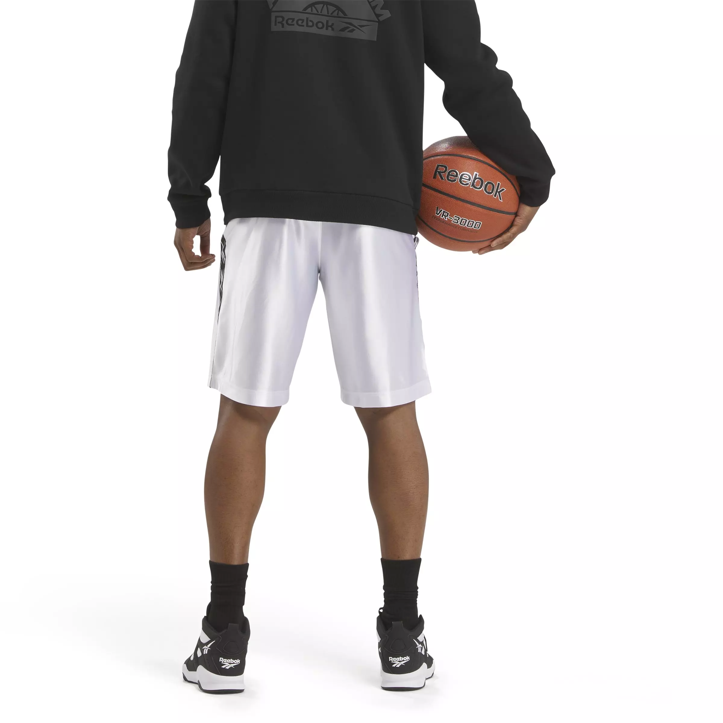 Reebok Men's Full Dazzle Basketball Shorts - WHITE