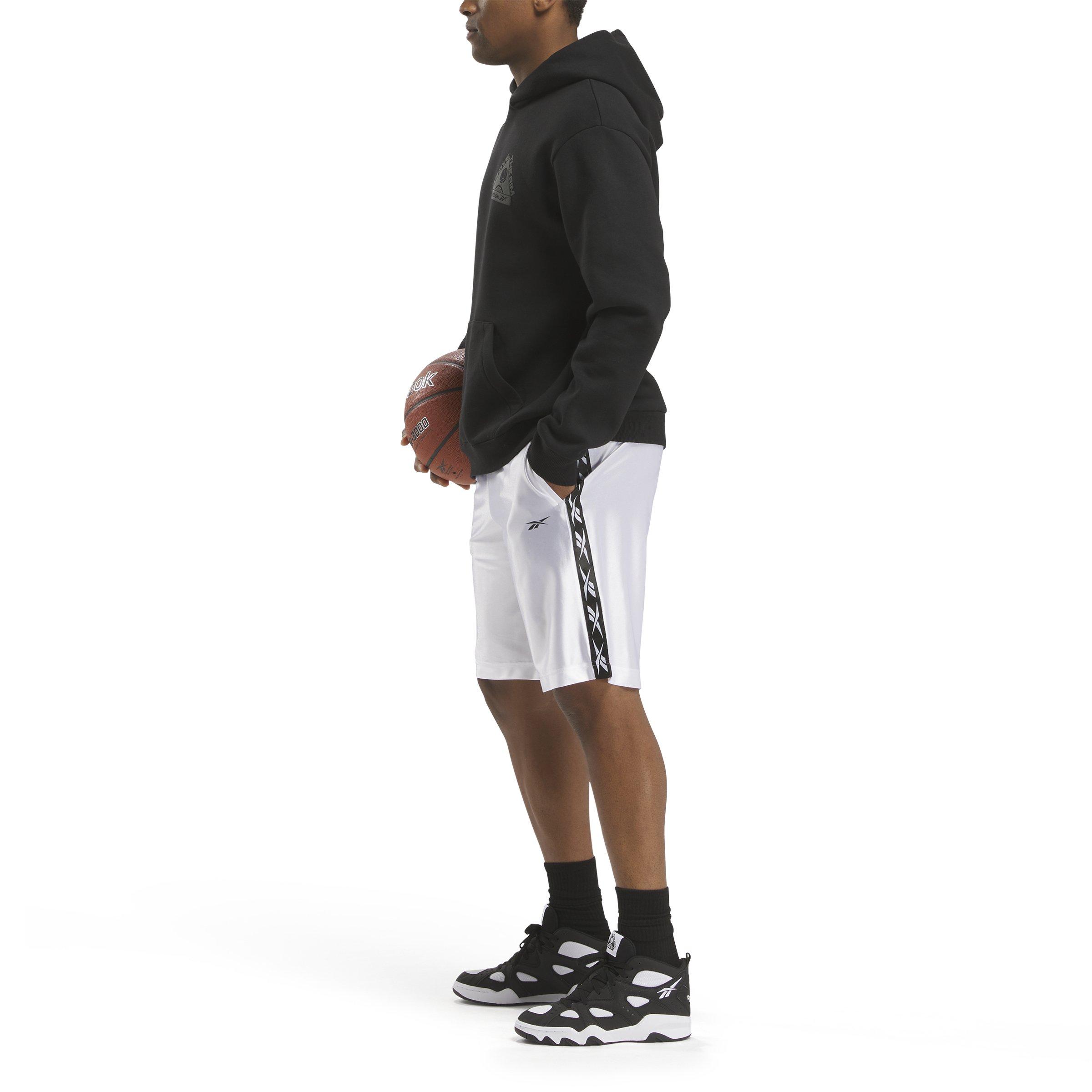 Reebok Men's Full Dazzle Basketball Shorts - WHITE Thumbnail View 3