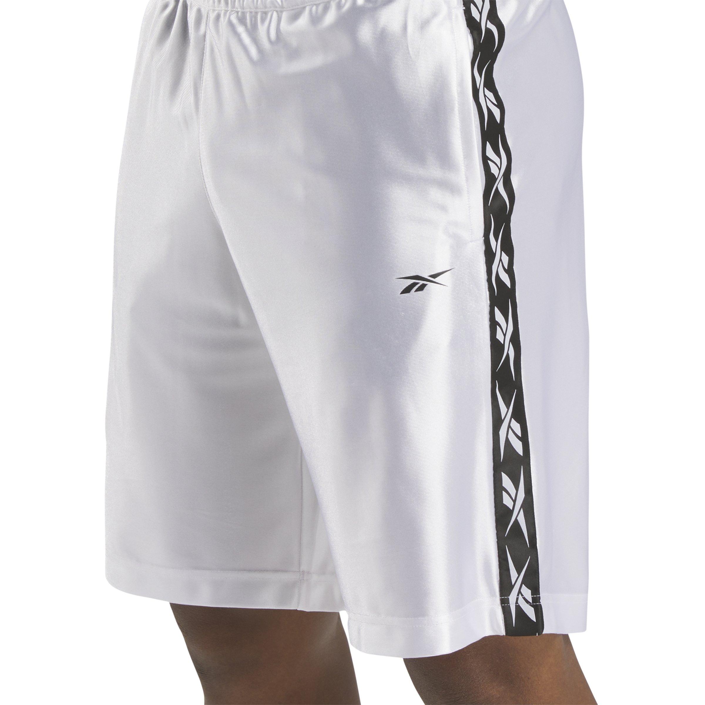 Reebok Men's Full Dazzle Basketball Shorts - WHITE Thumbnail View 4