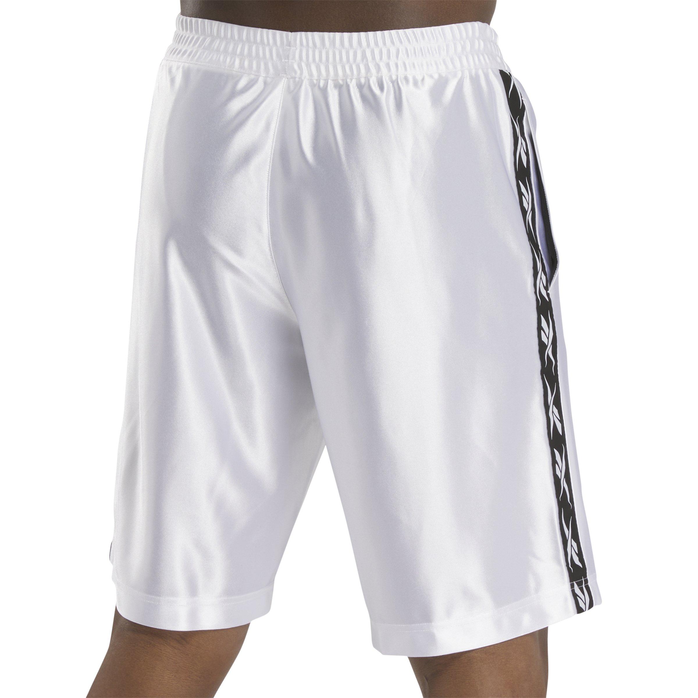 Reebok Men's Full Dazzle Basketball Shorts - WHITE Thumbnail View 5