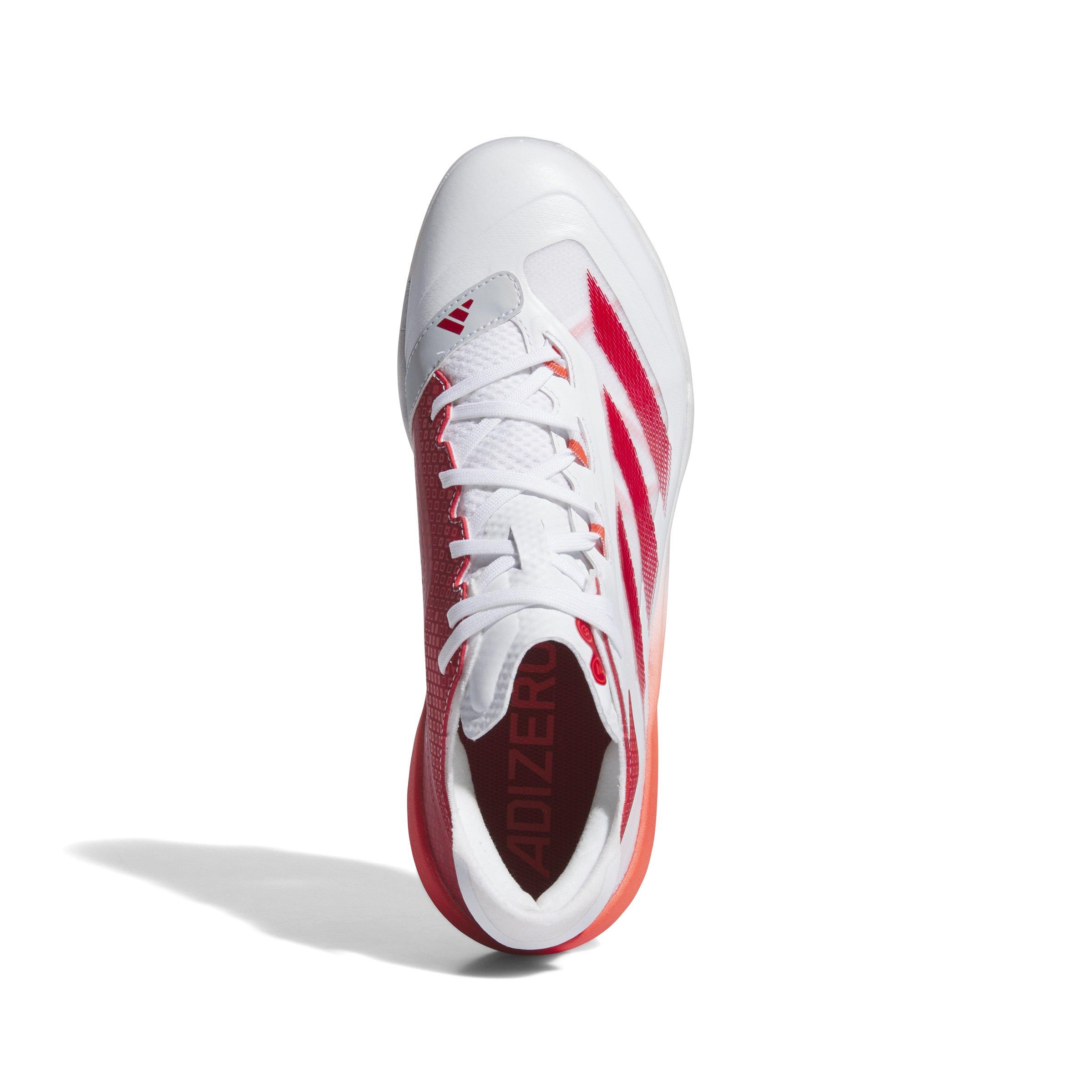 adidas Adizero Impact TPU Warp Speed "Ftwr White/Team Power Red 2/Bright Red" Men's Baseball Cleat - WHITE/RED/RED Thumbnail View 5