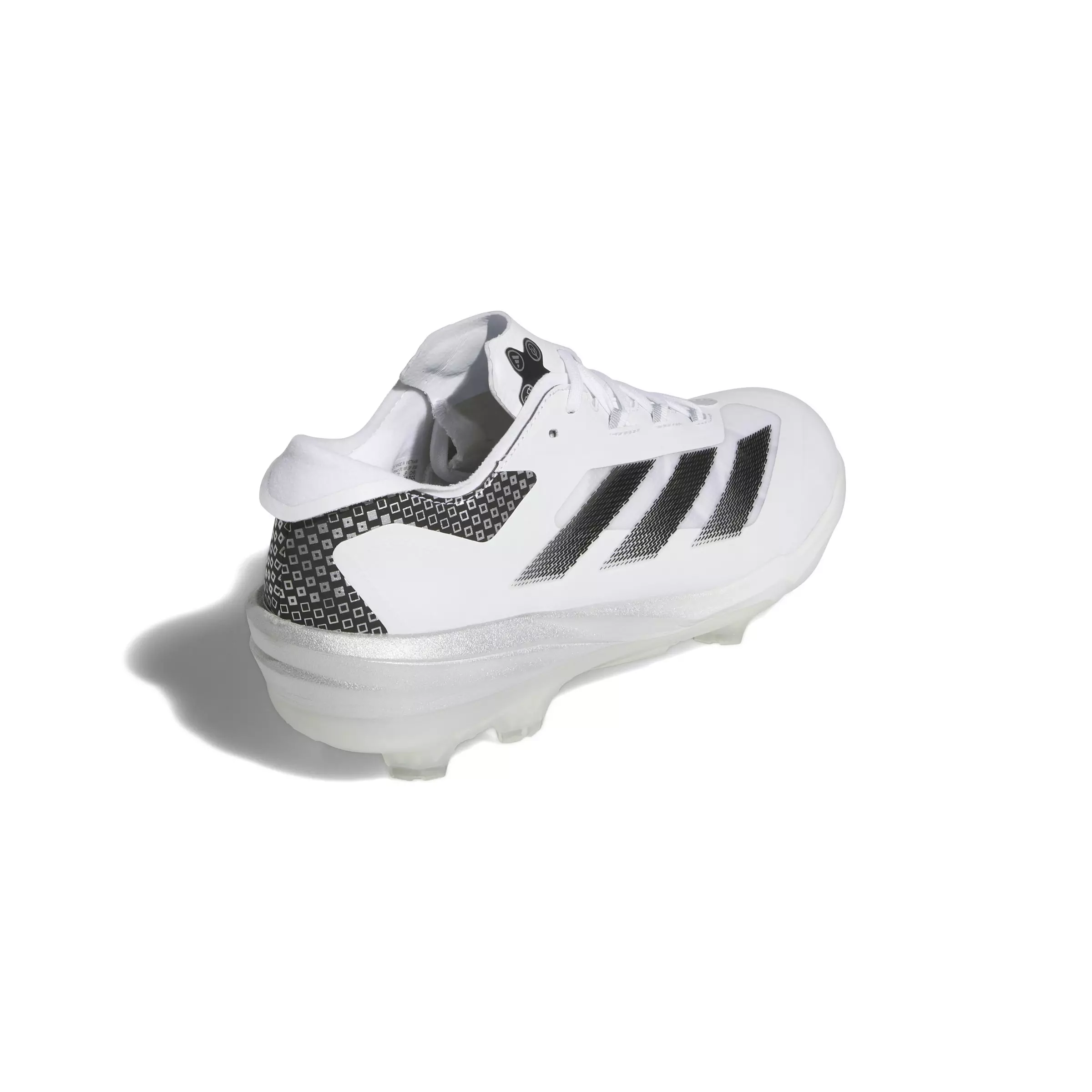 adidas Adizero Impact TPU Warp Speed "Ftwr White/Core Black/Silver Metallic" Men's Baseball Cleat - WHITE/BLACK/SILVER