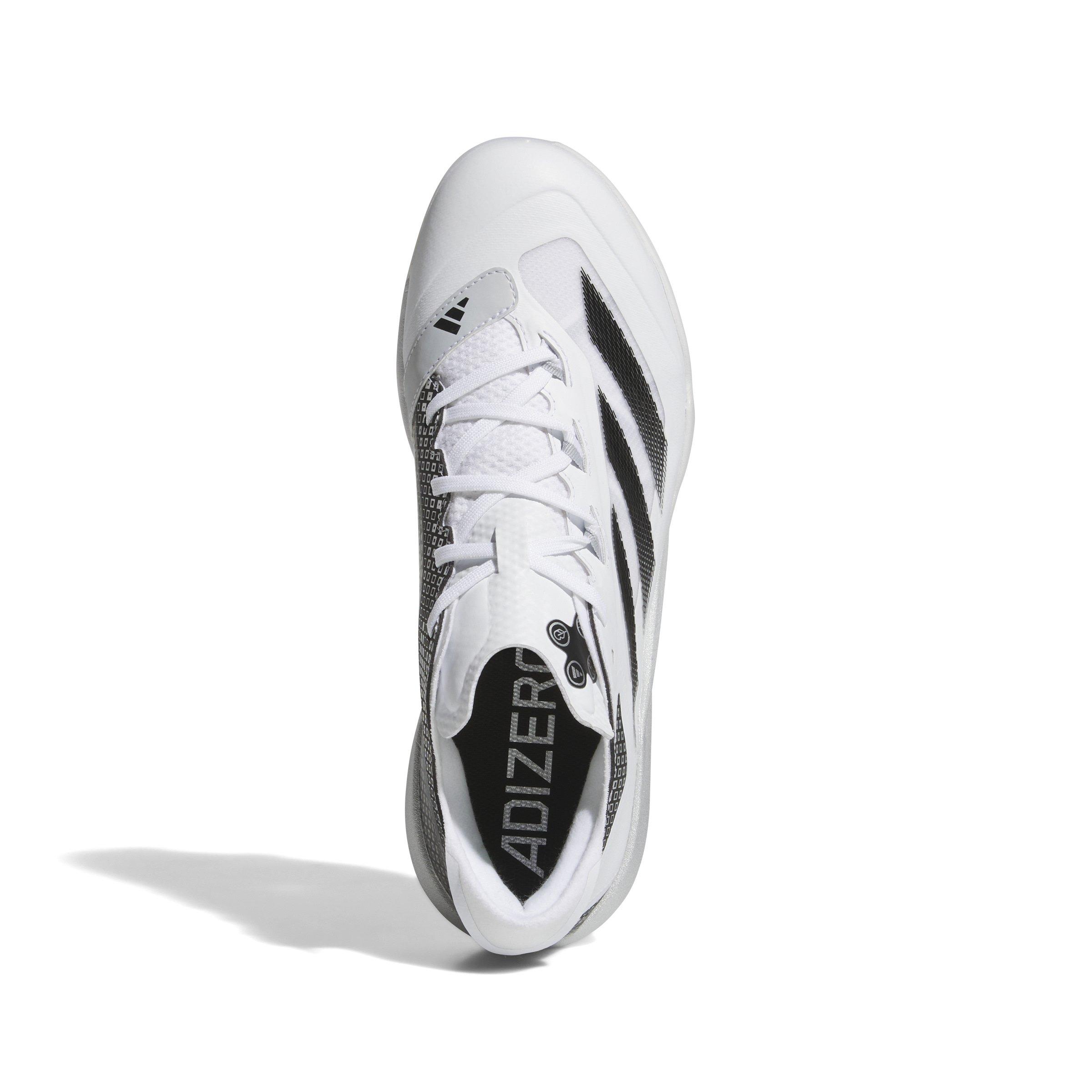 adidas Adizero Impact TPU Warp Speed "Ftwr White/Core Black/Silver Metallic" Men's Baseball Cleat - WHITE/BLACK/SILVER Thumbnail View 5