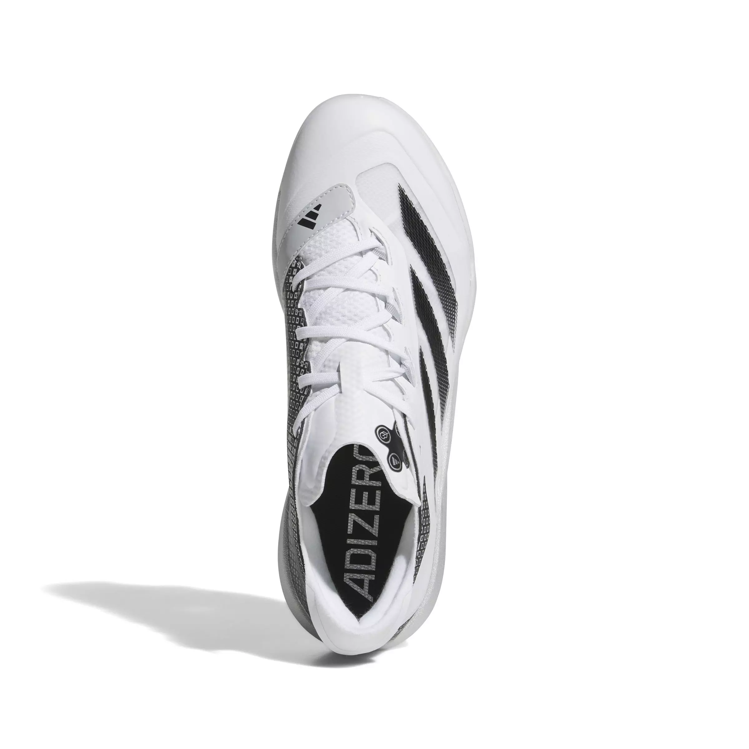 adidas Adizero Impact TPU Warp Speed "Ftwr White/Core Black/Silver Metallic" Men's Baseball Cleat - WHITE/BLACK/SILVER