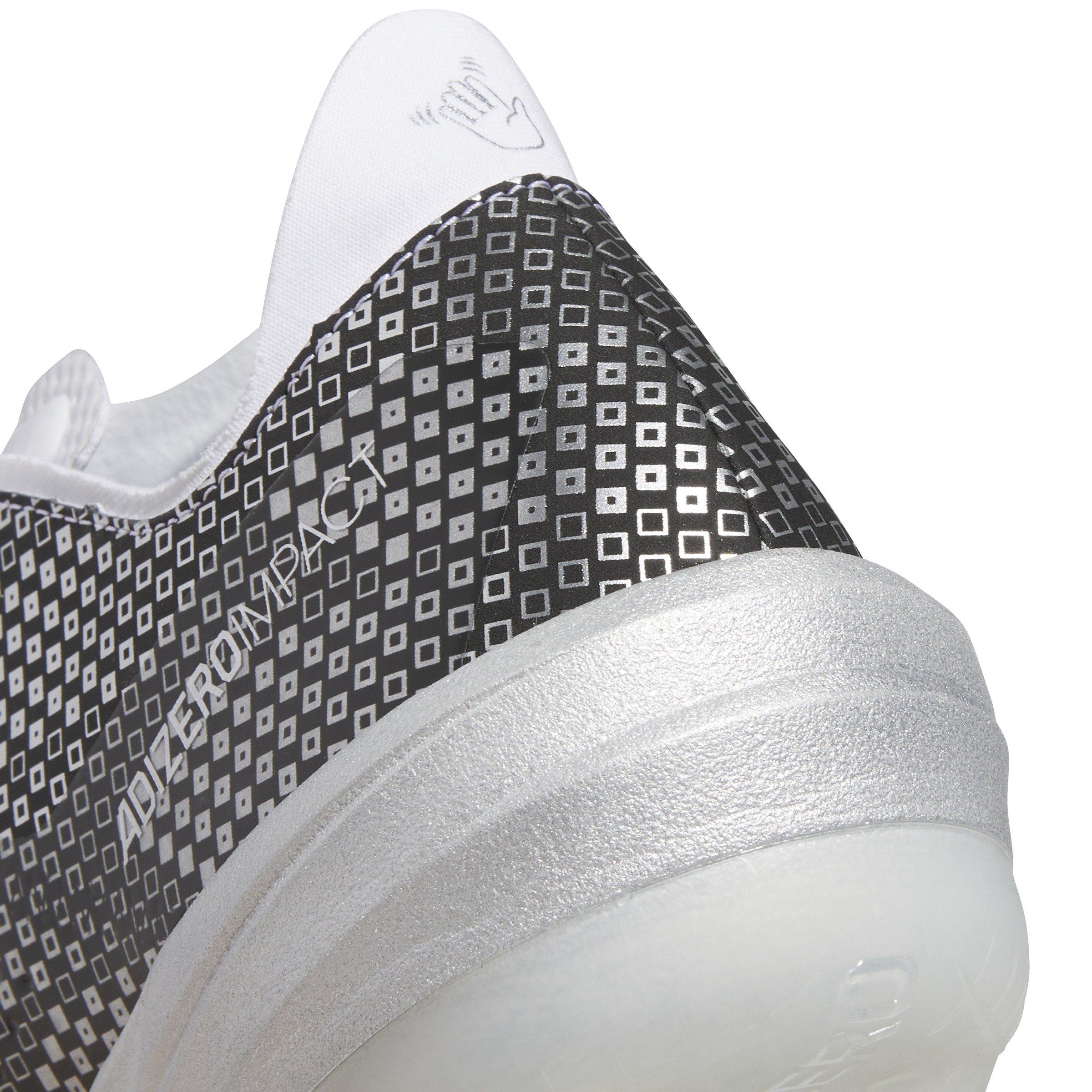 adidas Adizero Impact TPU Warp Speed "Ftwr White/Core Black/Silver Metallic" Men's Baseball Cleat - WHITE/BLACK/SILVER Thumbnail View 8